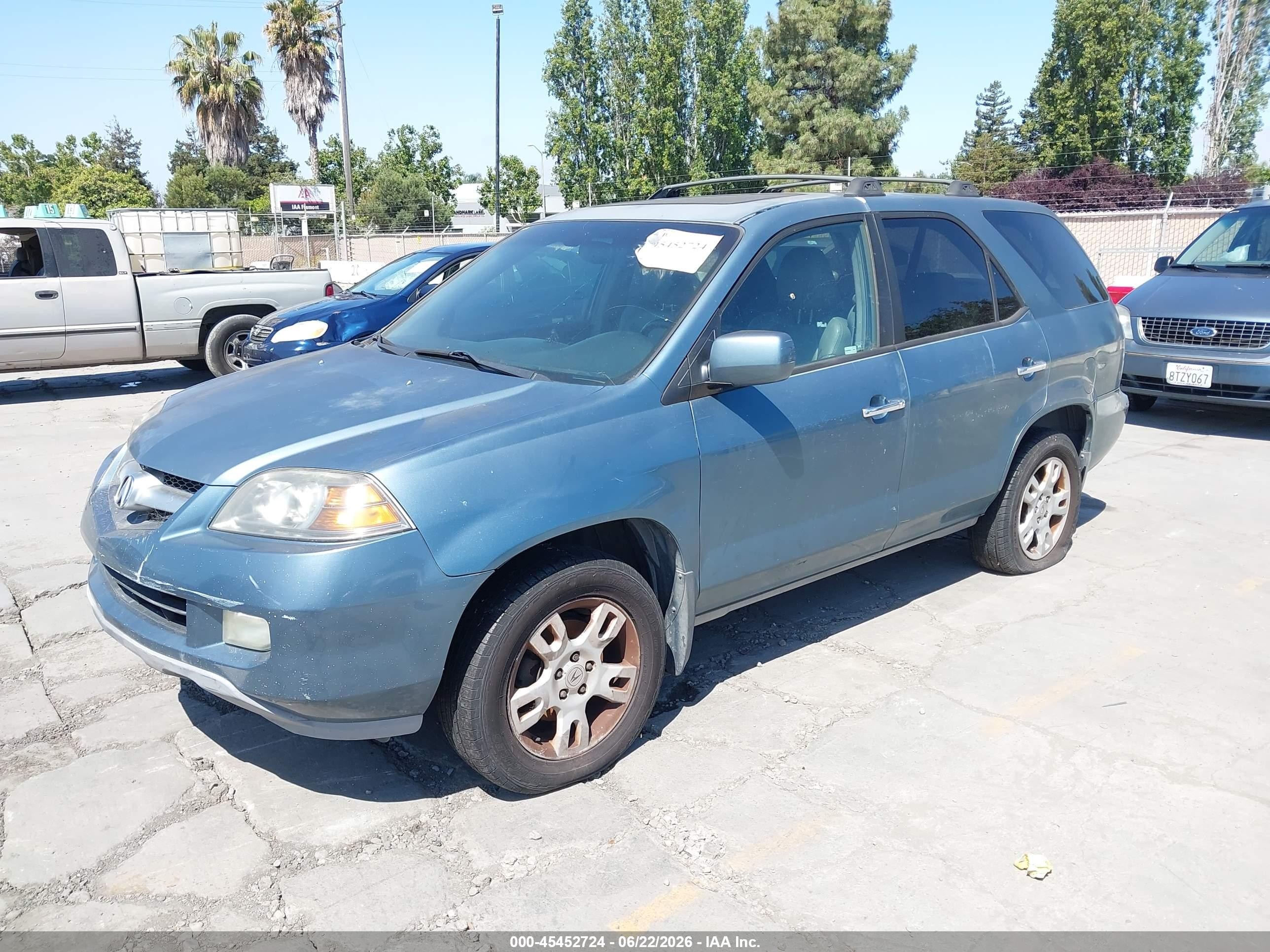 2005 Acura Mdx   Light Blue vin: 2HNYD18845H504376