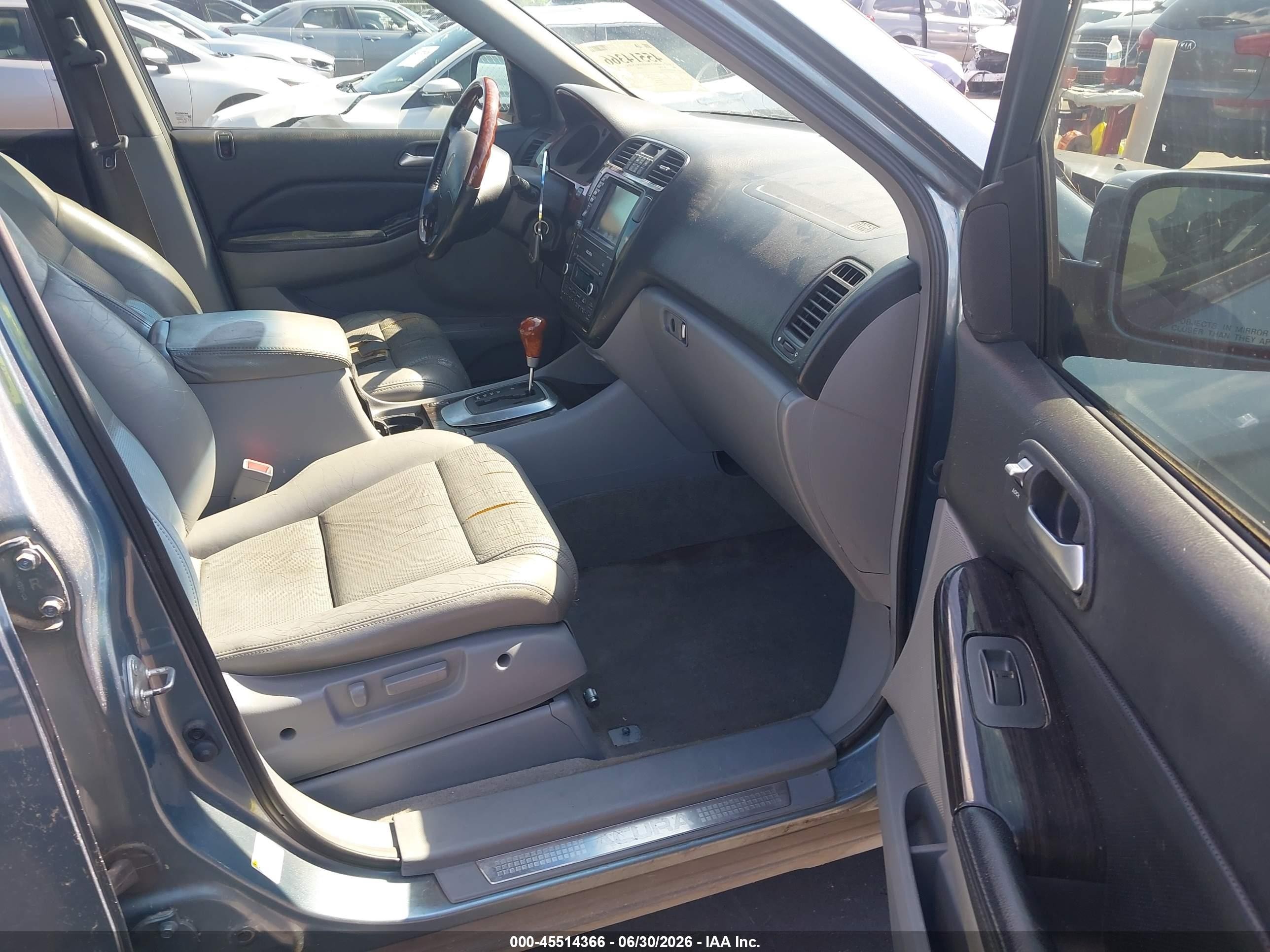 2006 Acura Mdx   Blue vin: 2HNYD18846H505089