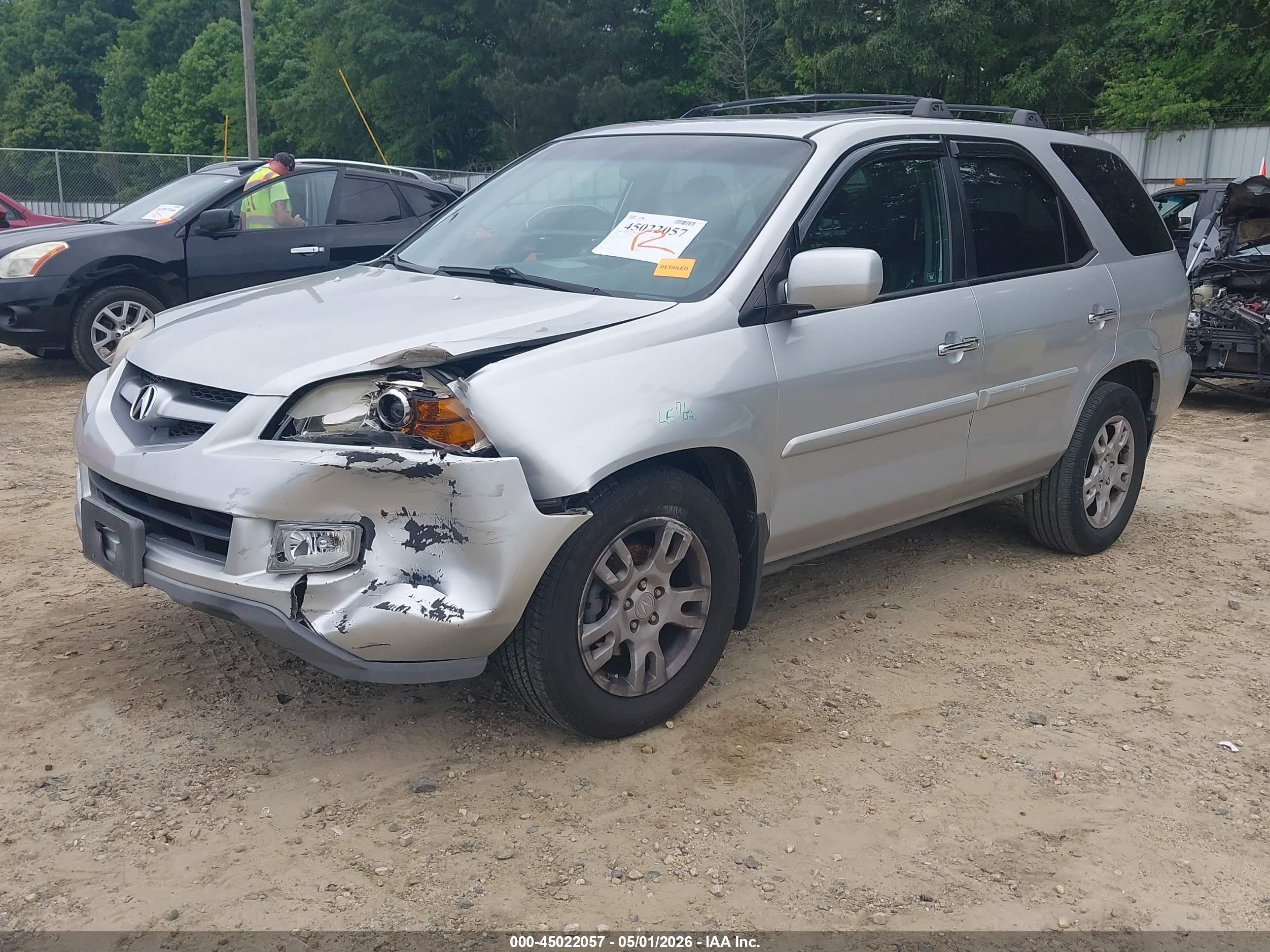 2005 Acura Mdx   Silver vin: 2HNYD18855H511241