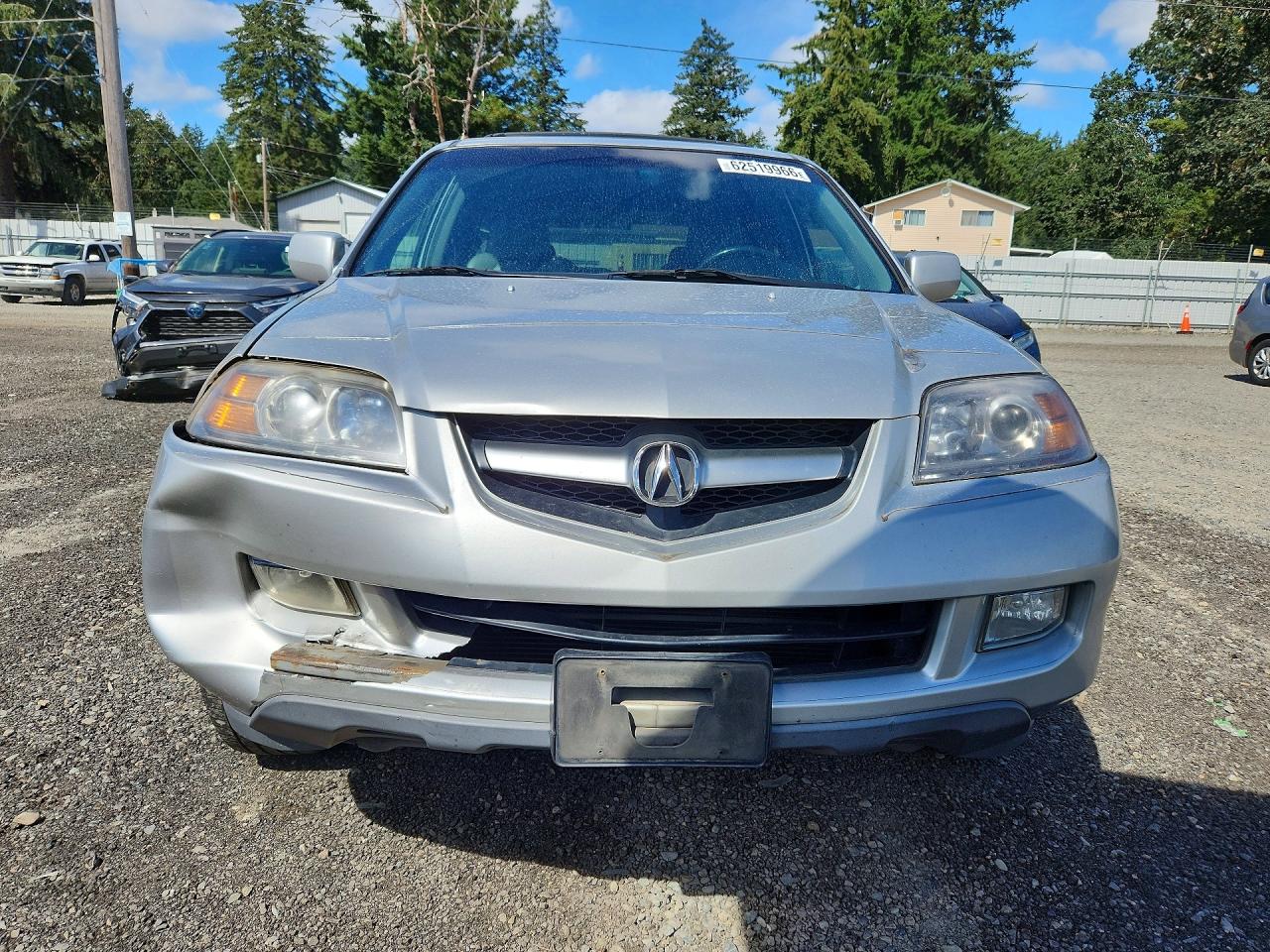 2006 Acura Mdx Touring Silver vin: 2HNYD18856H521897