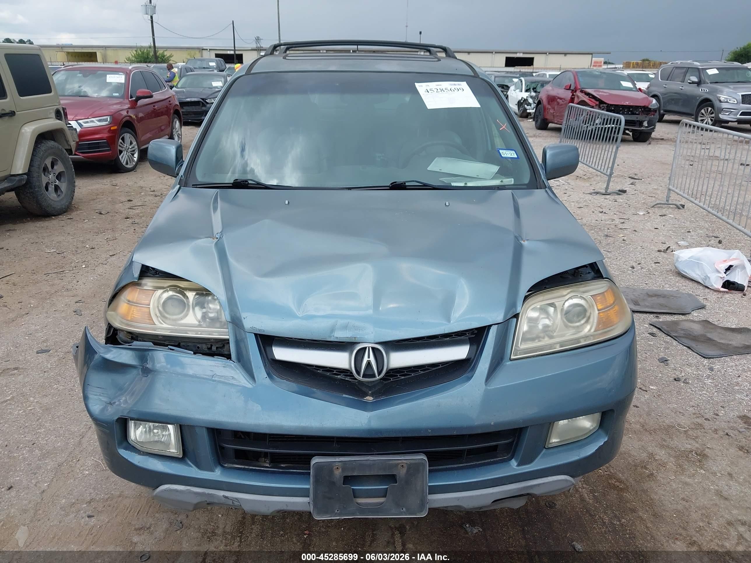2006 Acura Mdx   Blue vin: 2HNYD18866H544959