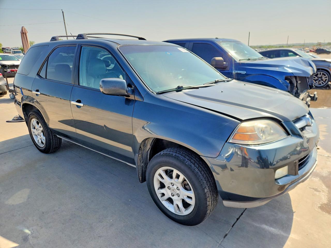 2004 Acura Mdx Touring Gray vin: 2HNYD18874H542229