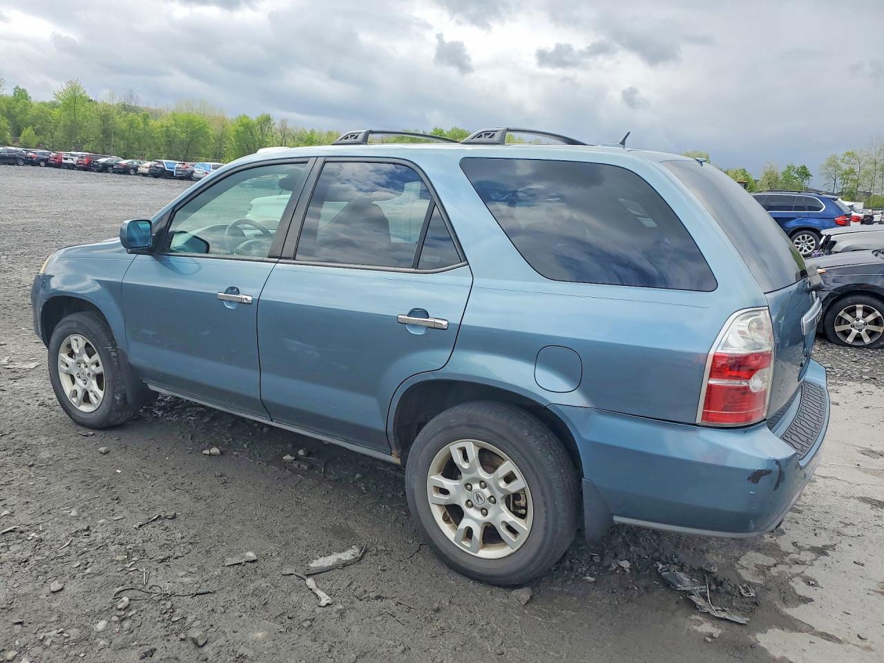 2006 Acura Mdx Touring Blue vin: 2HNYD18876H529838