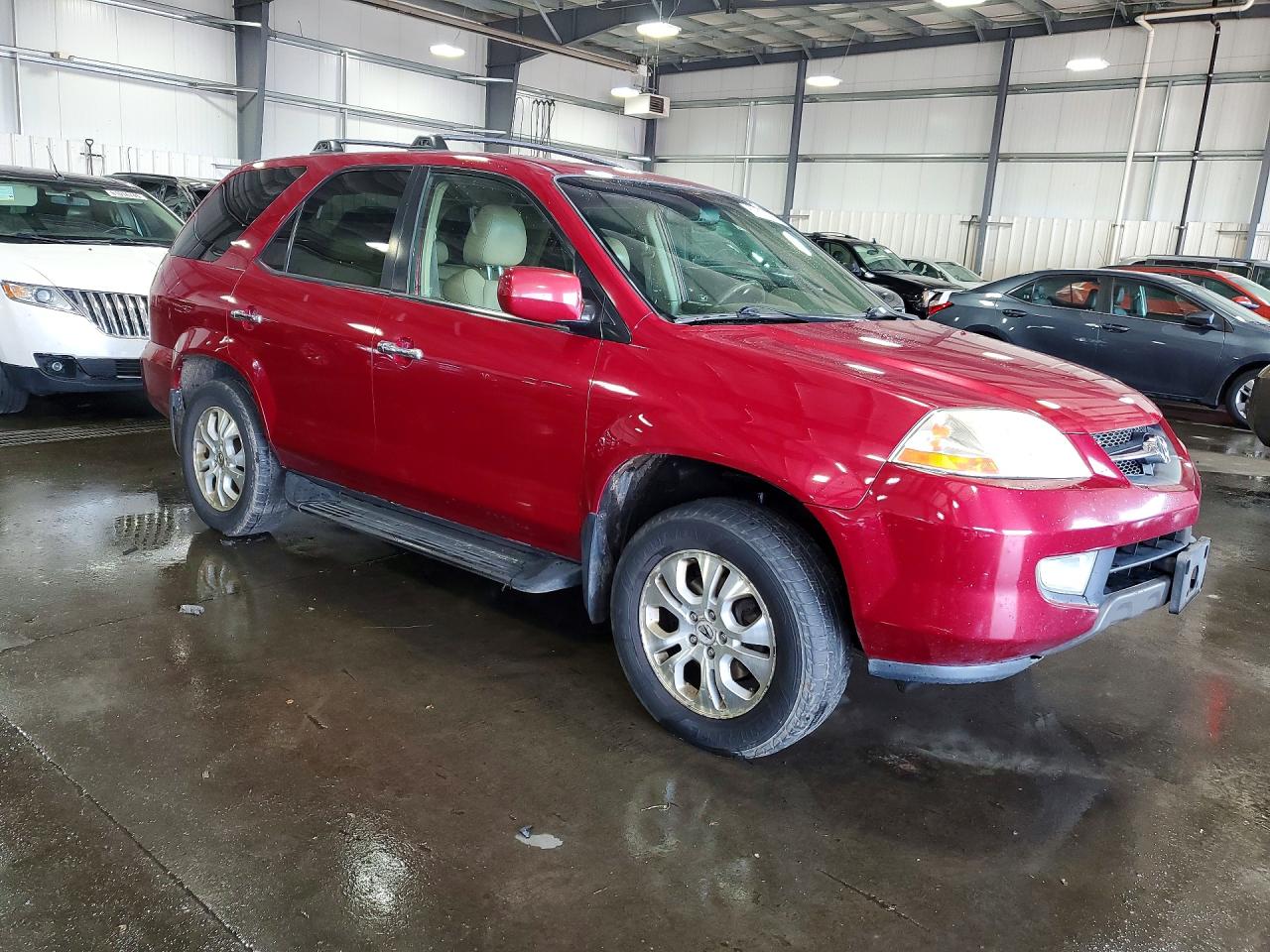 2003 Acura Mdx Touring Red vin: 2HNYD18883H522389