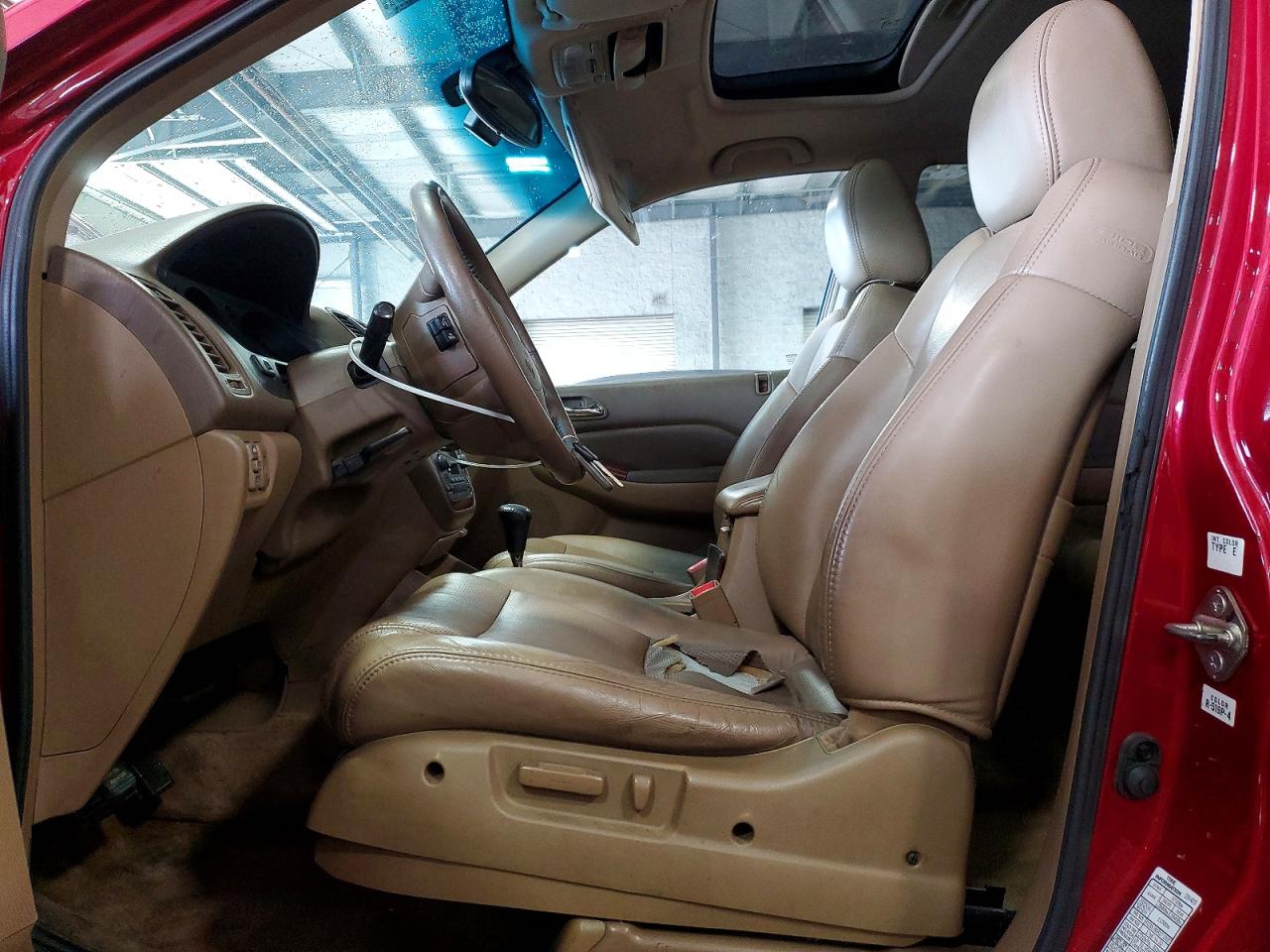 2003 Acura Mdx Touring Red vin: 2HNYD18883H522389