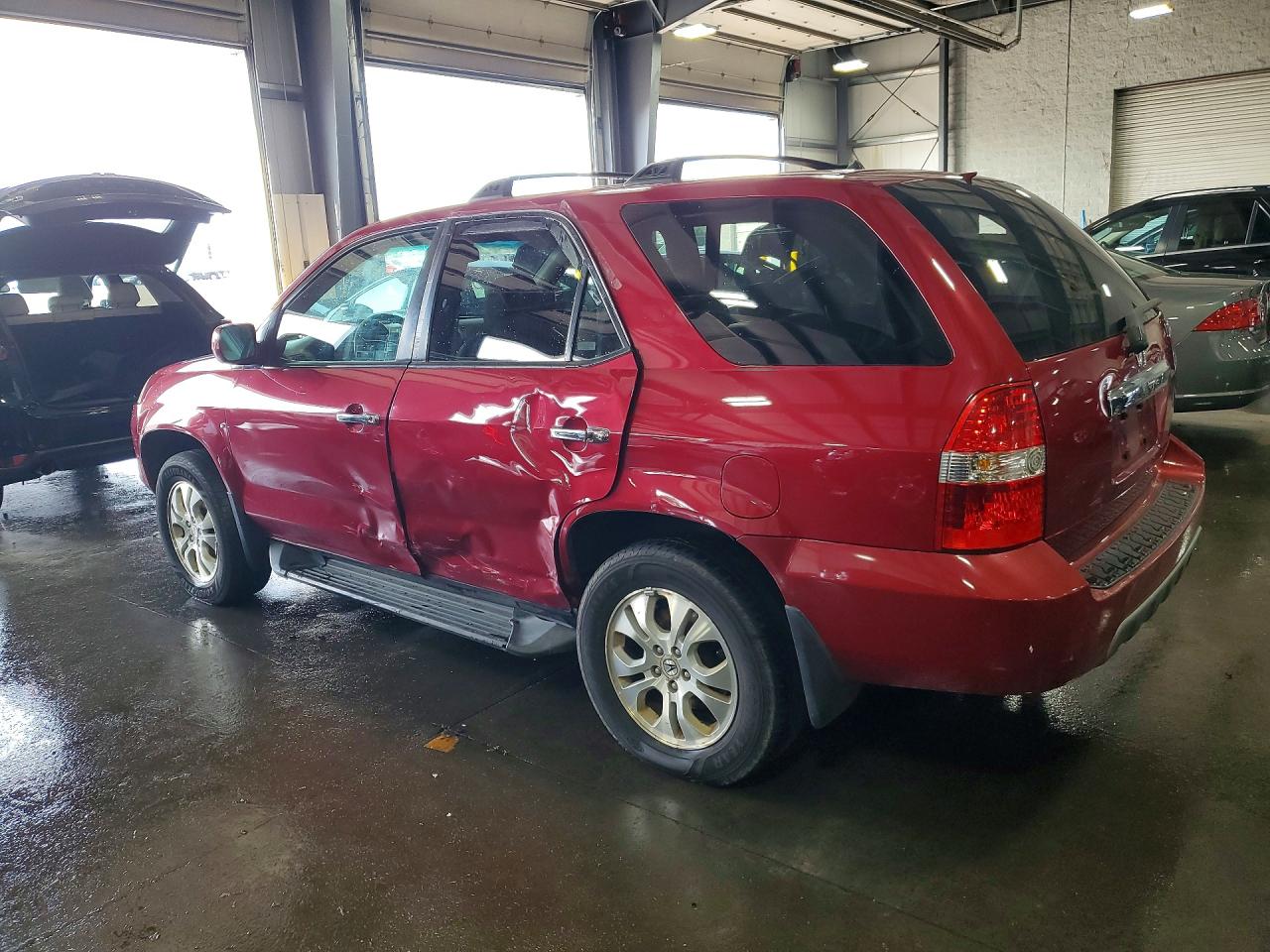 2003 Acura Mdx Touring Red vin: 2HNYD18883H522389