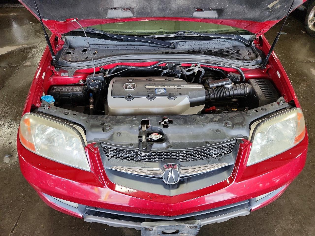 2003 Acura Mdx Touring Red vin: 2HNYD18883H522389