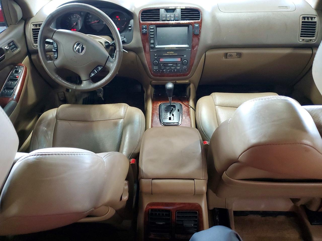 2003 Acura Mdx Touring Red vin: 2HNYD18883H522389