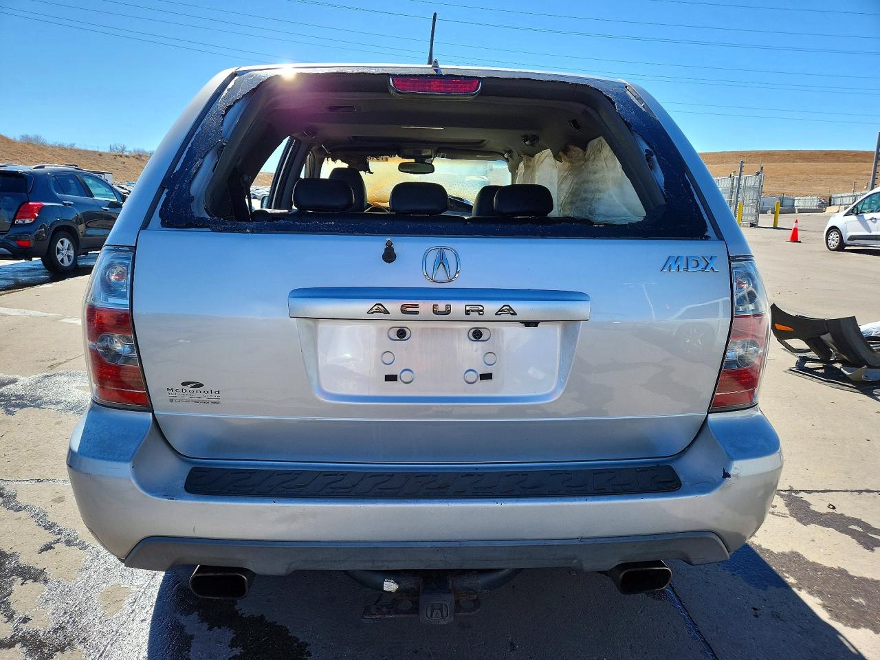 2004 Acura Mdx Touring Silver vin: 2HNYD18884H540912