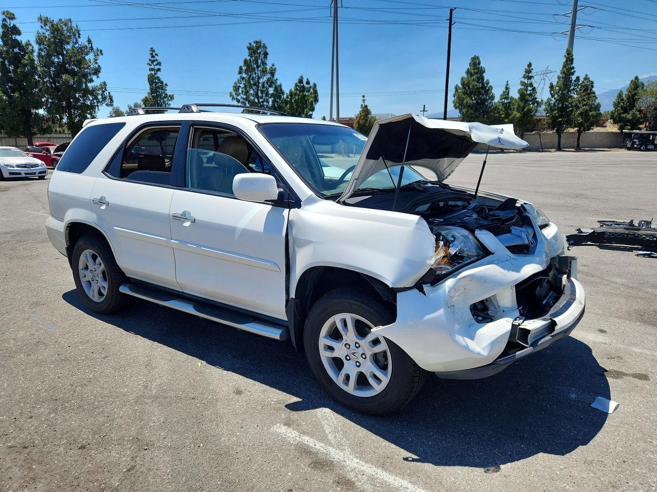 2005 Acura Mdx Touring White vin: 2HNYD18885H519768