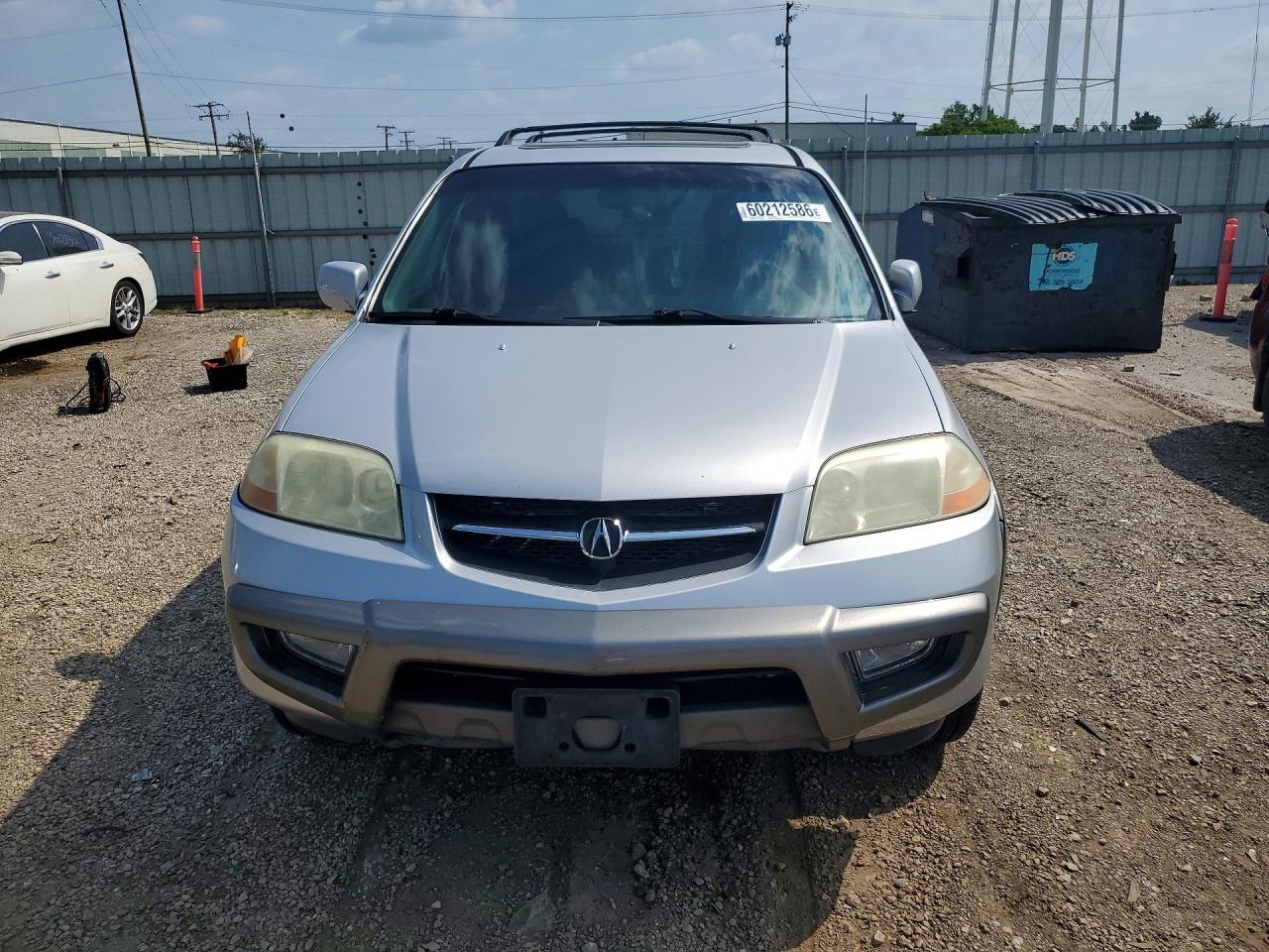 2002 Acura Mdx Touring Silver vin: 2HNYD18892H510945