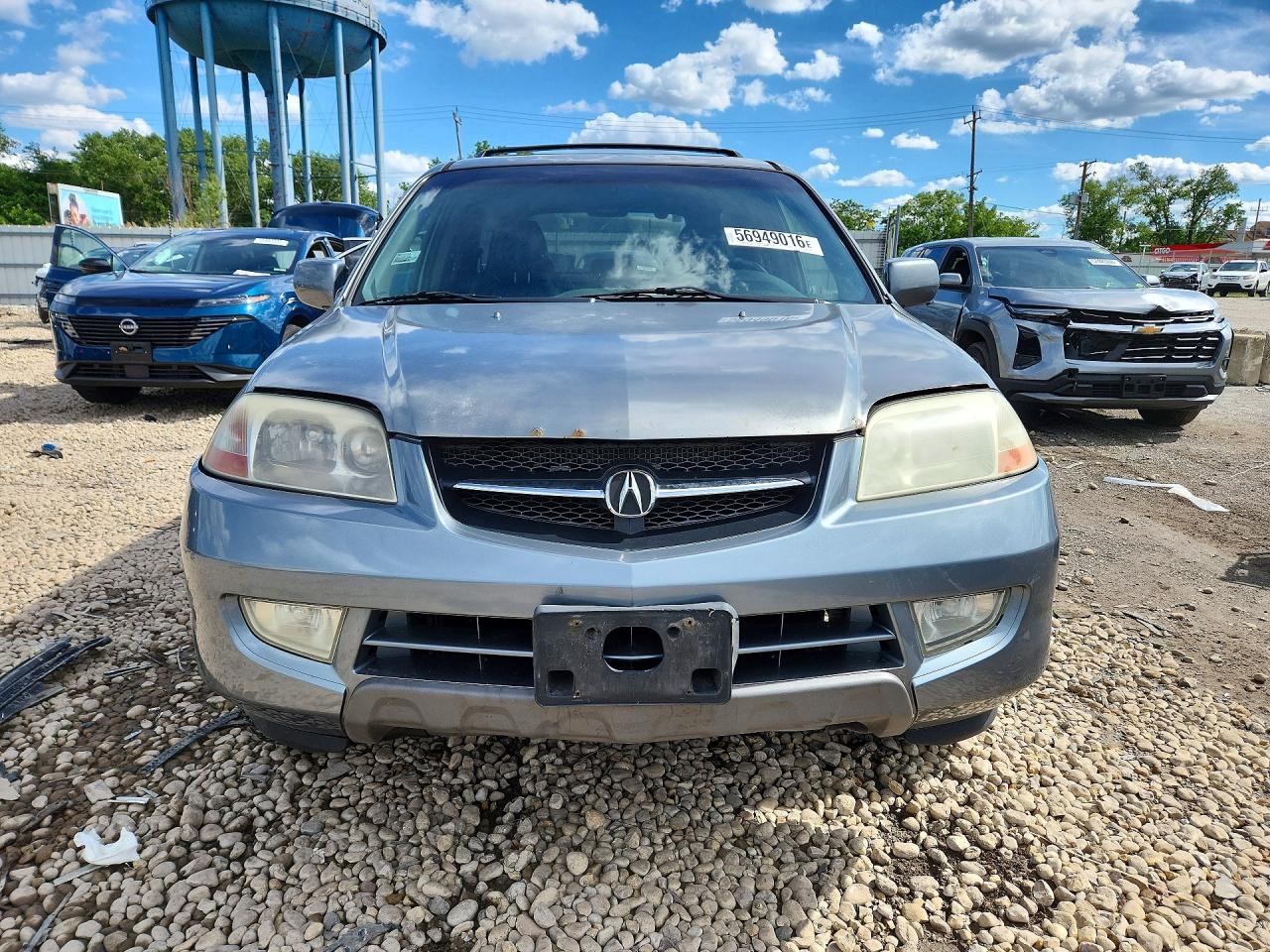 2002 Acura Mdx Touring Gray vin: 2HNYD18892H520116