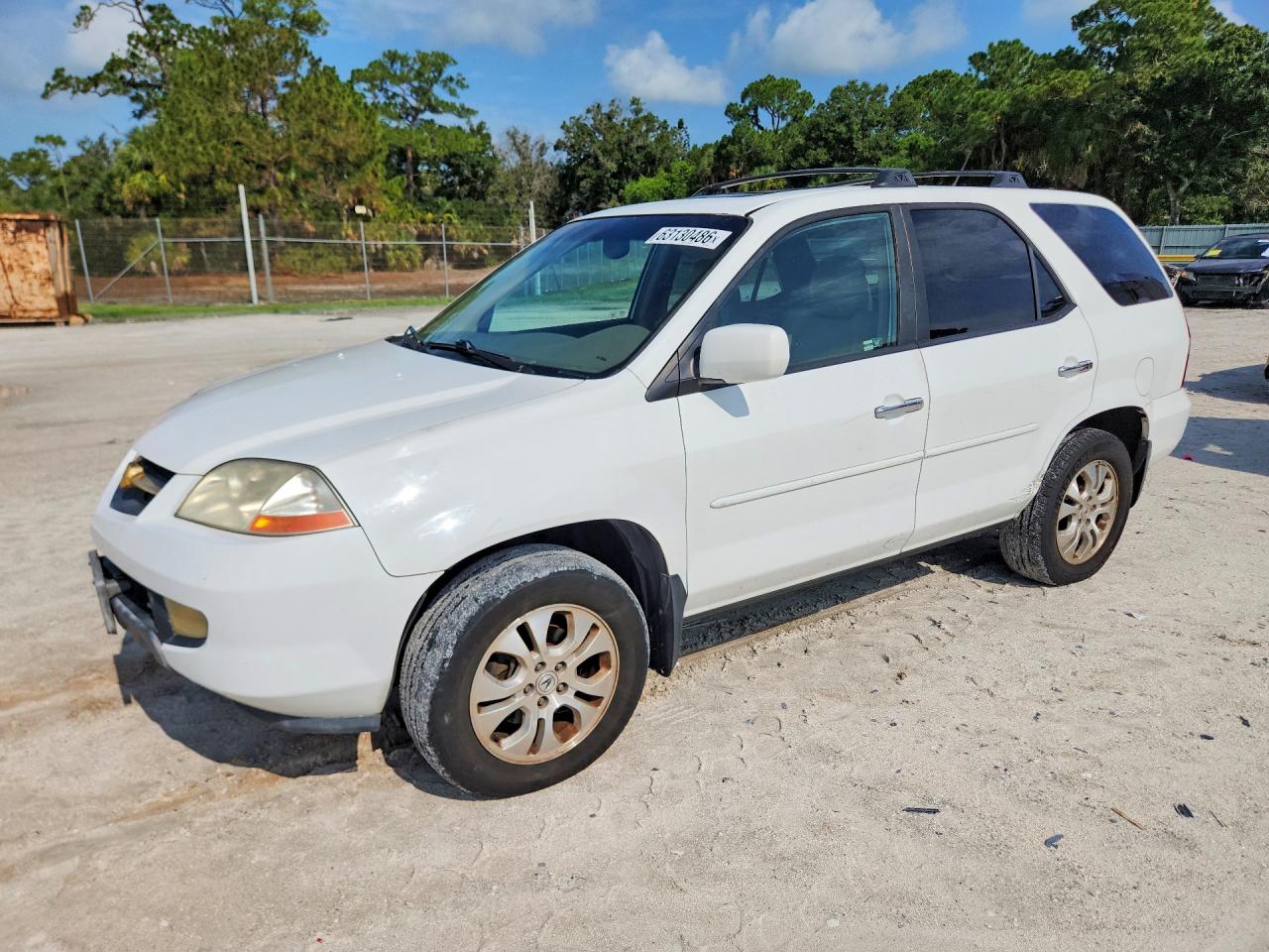 2003 Acura Mdx Touring White vin: 2HNYD18893H527682