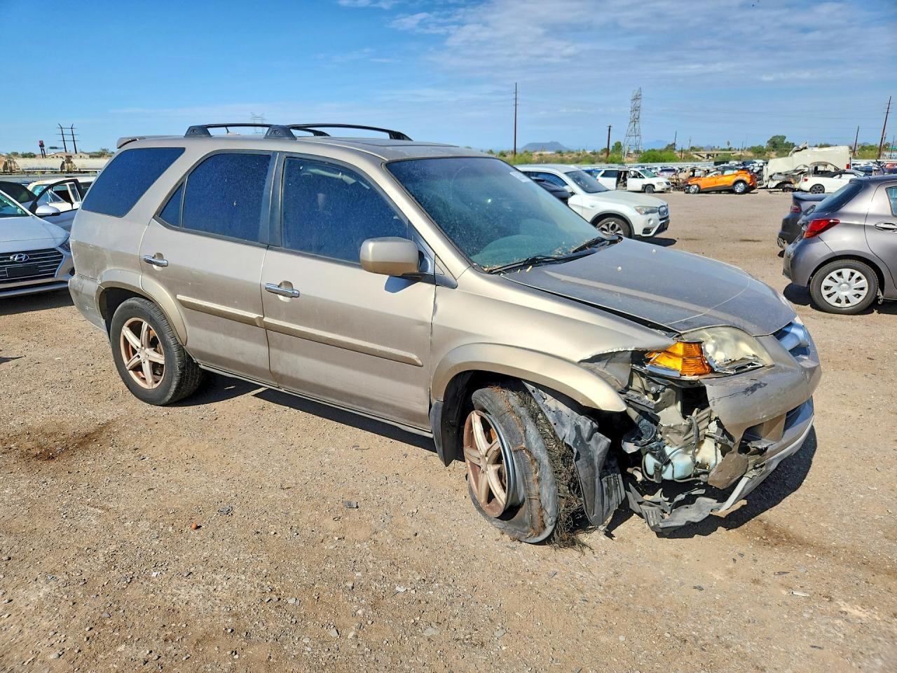 2006 Acura Mdx Touring Tan vin: 2HNYD18896H500681