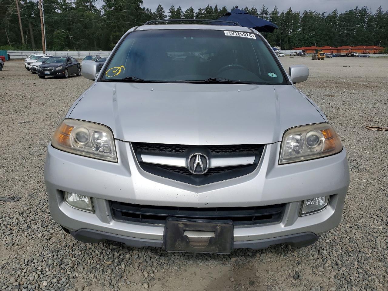 2005 Acura Mdx Touring Silver vin: 2HNYD188X5H554859