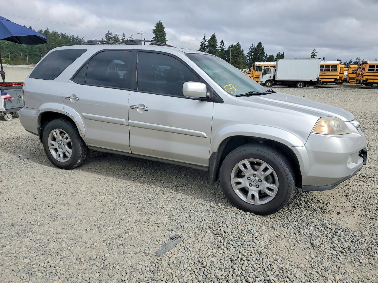 2005 Acura Mdx Touring Silver vin: 2HNYD188X5H554859