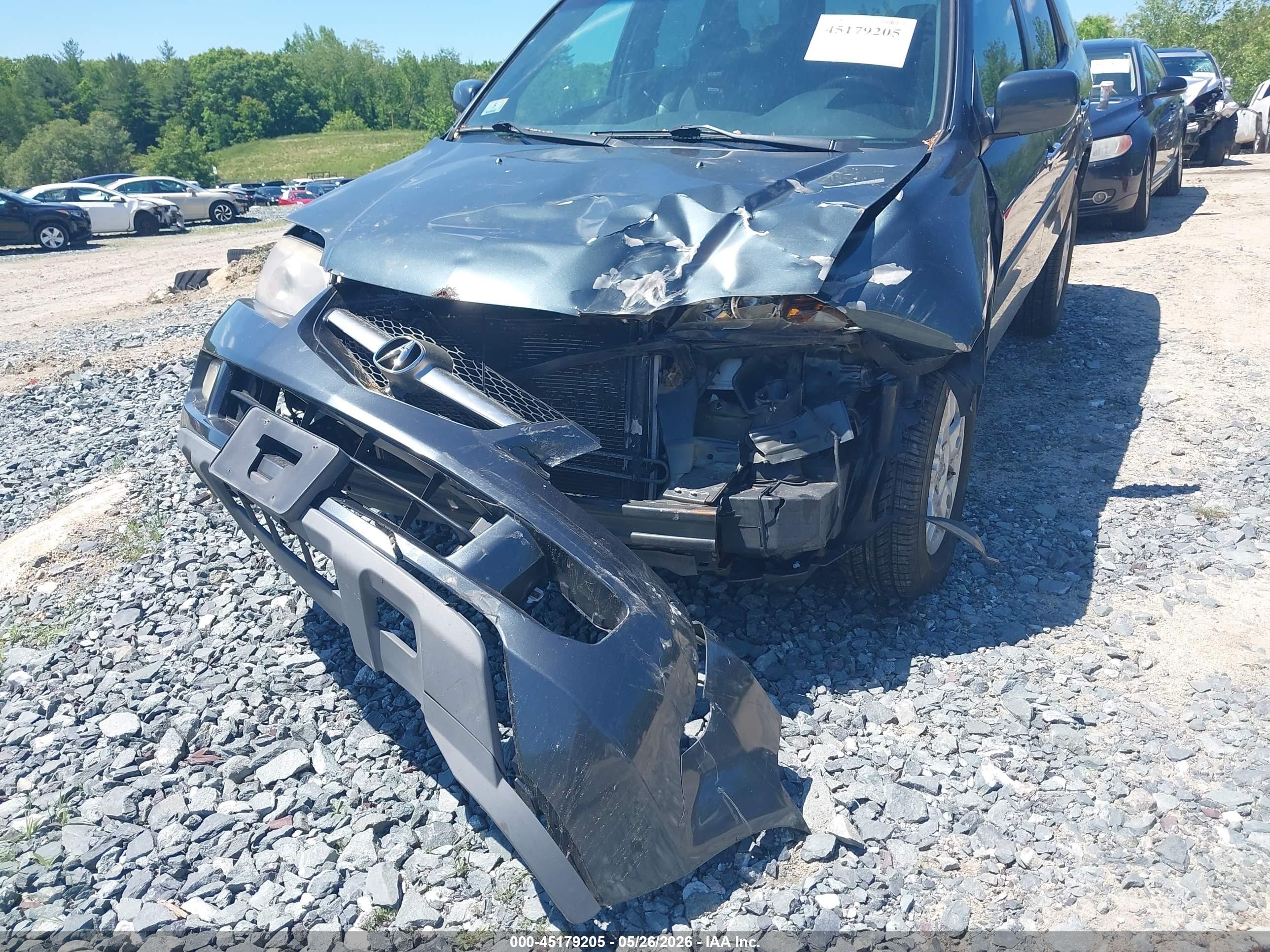 2004 Acura Mdx Gray vin: 2HNYD18904H559253