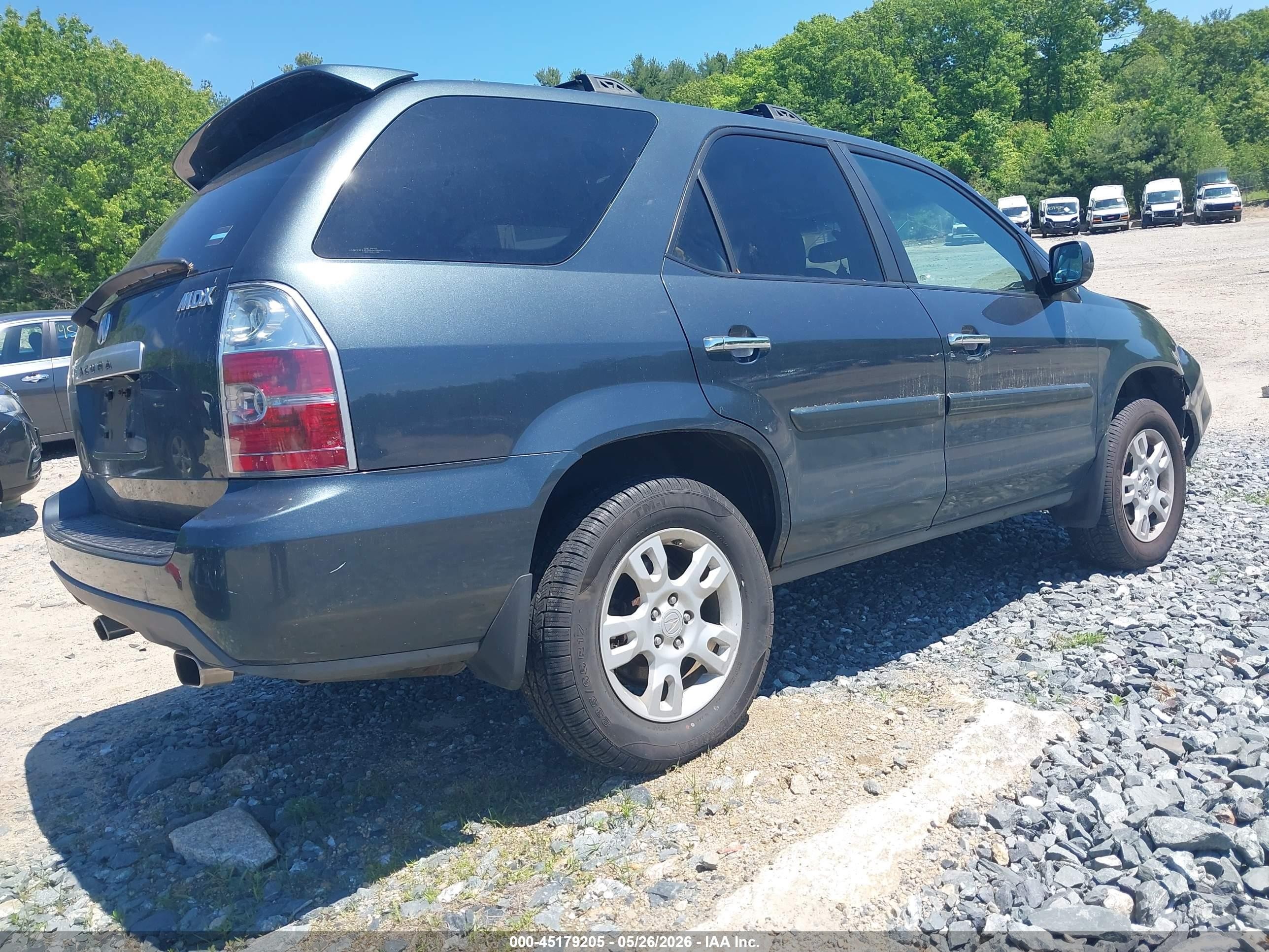 2004 Acura Mdx Gray vin: 2HNYD18904H559253