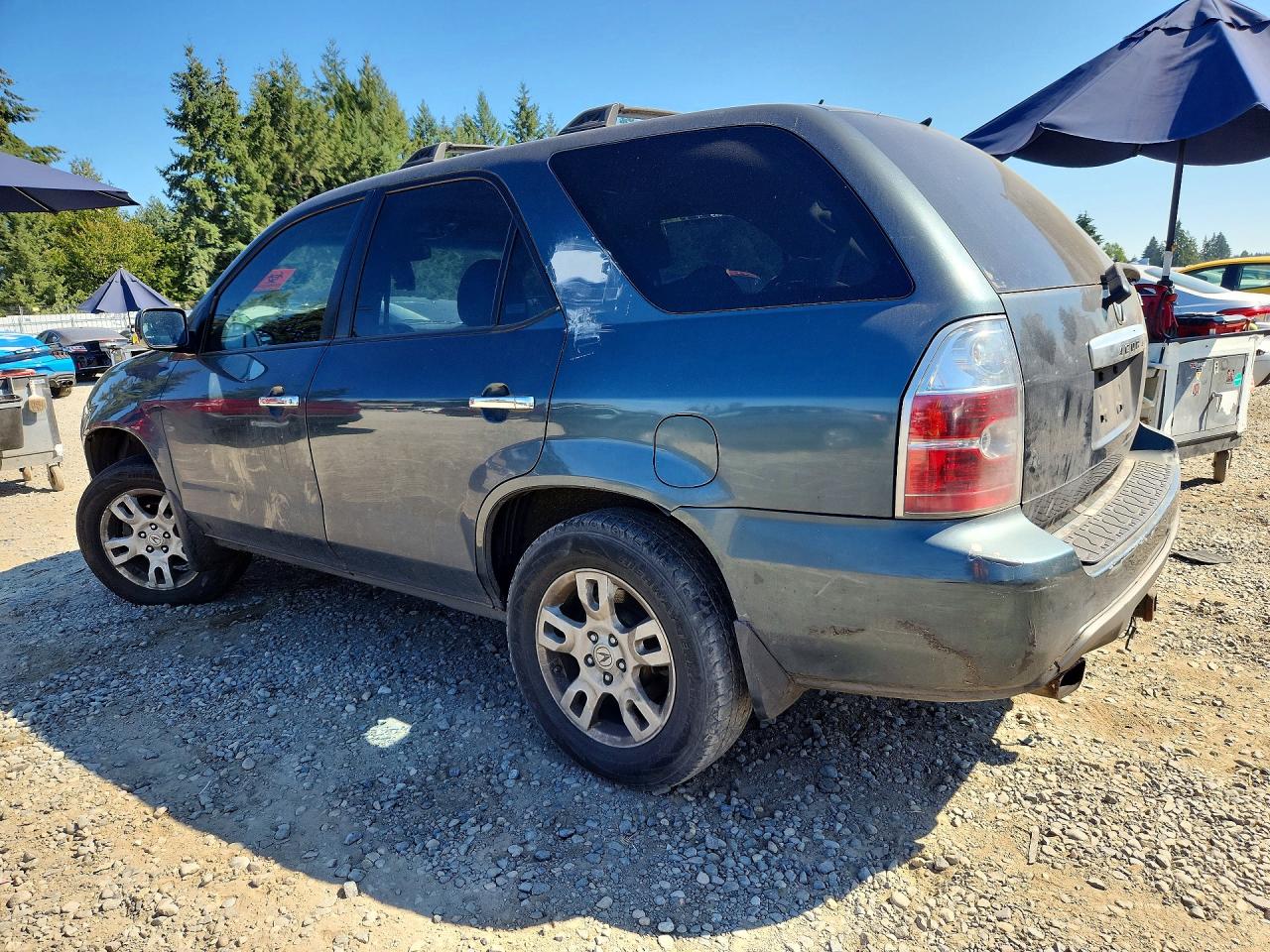 2005 Acura Mdx Touring Blue vin: 2HNYD18915H504652