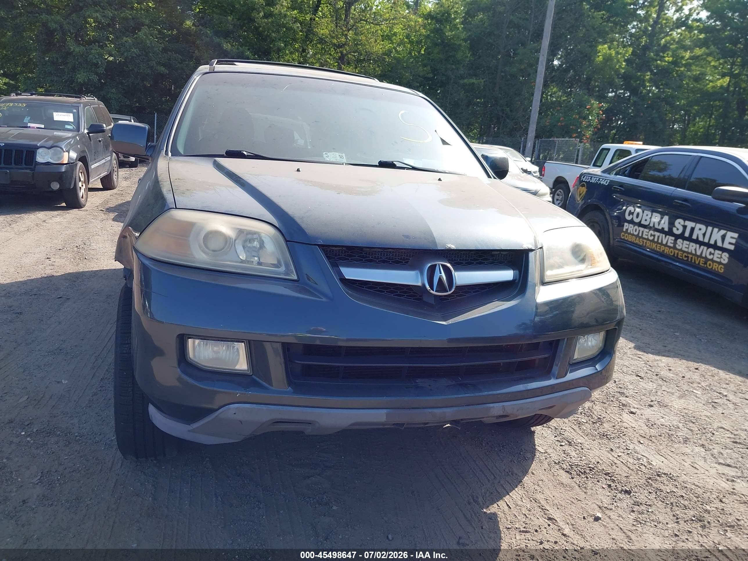 2005 Acura Mdx   Gray vin: 2HNYD18925H520813