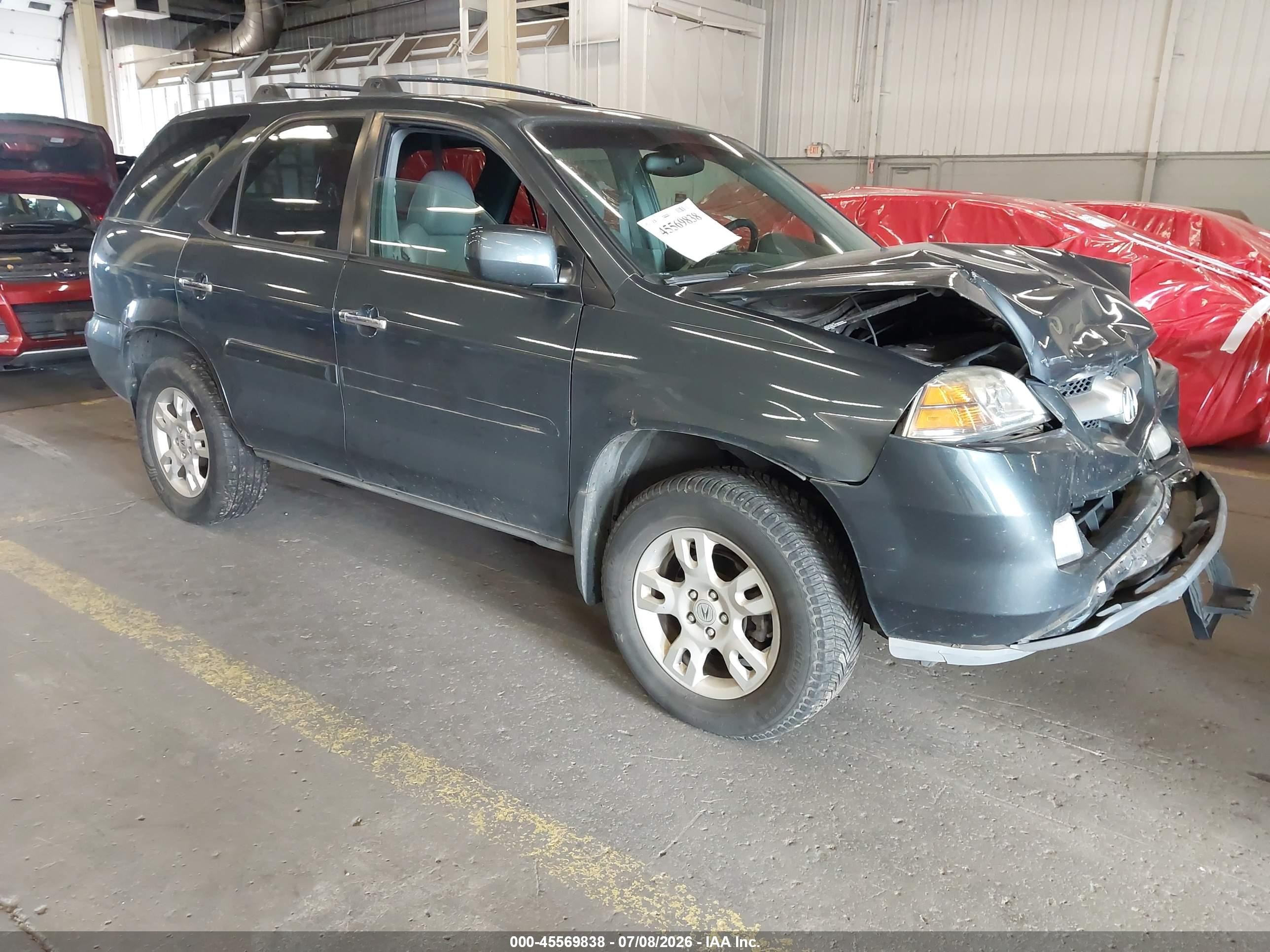 2006 Acura Mdx   Gray vin: 2HNYD18926H522188