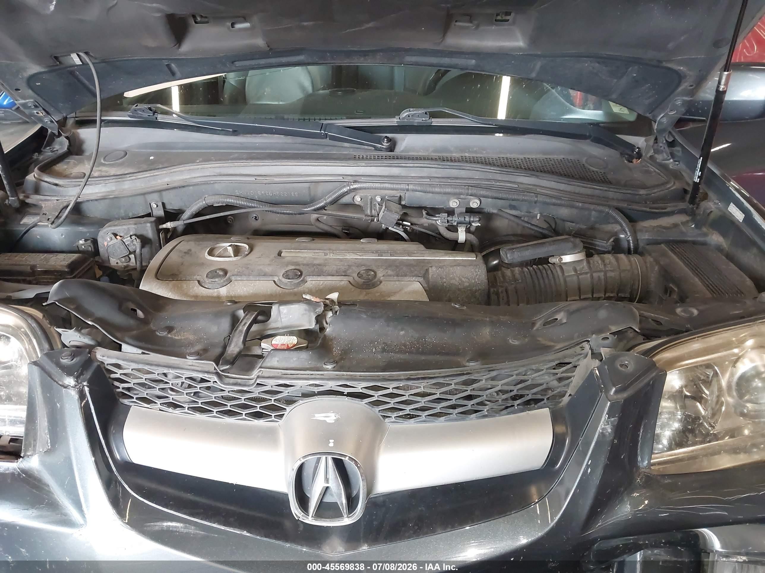 2006 Acura Mdx   Gray vin: 2HNYD18926H522188