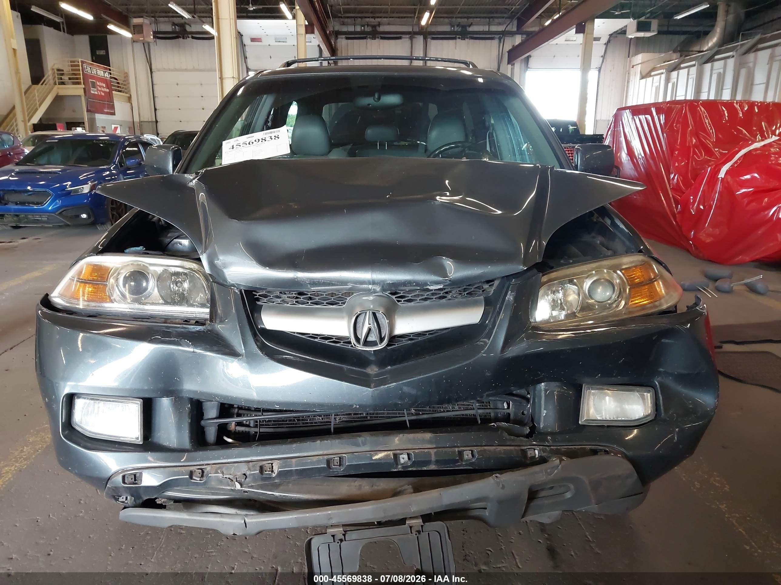 2006 Acura Mdx   Gray vin: 2HNYD18926H522188
