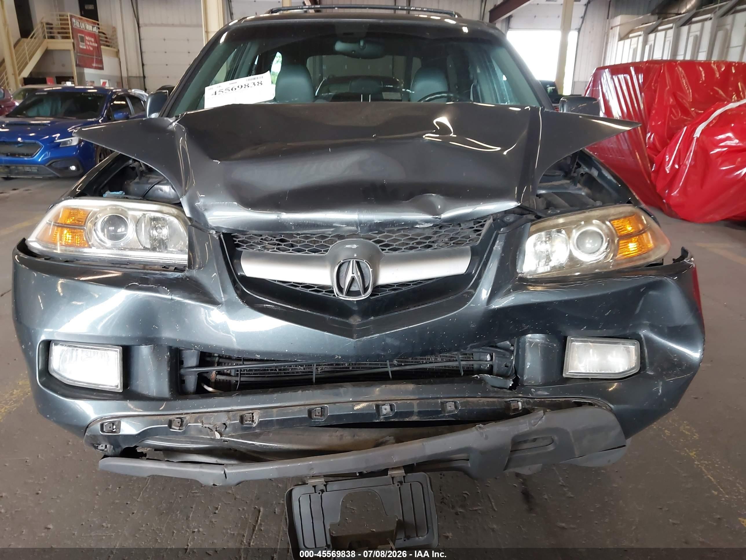 2006 Acura Mdx   Gray vin: 2HNYD18926H522188