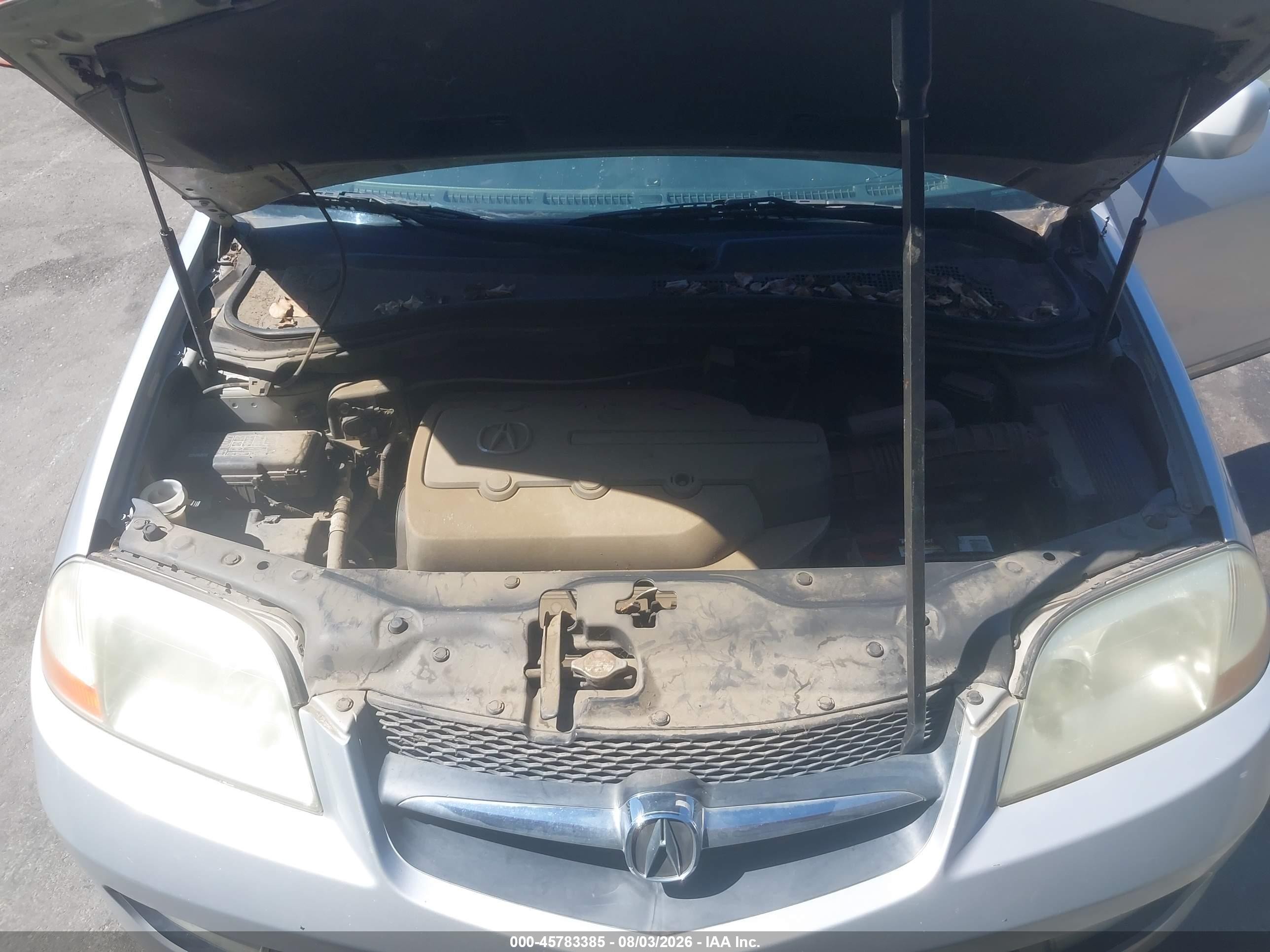 2003 Acura Mdx   Silver vin: 2HNYD18943H510782