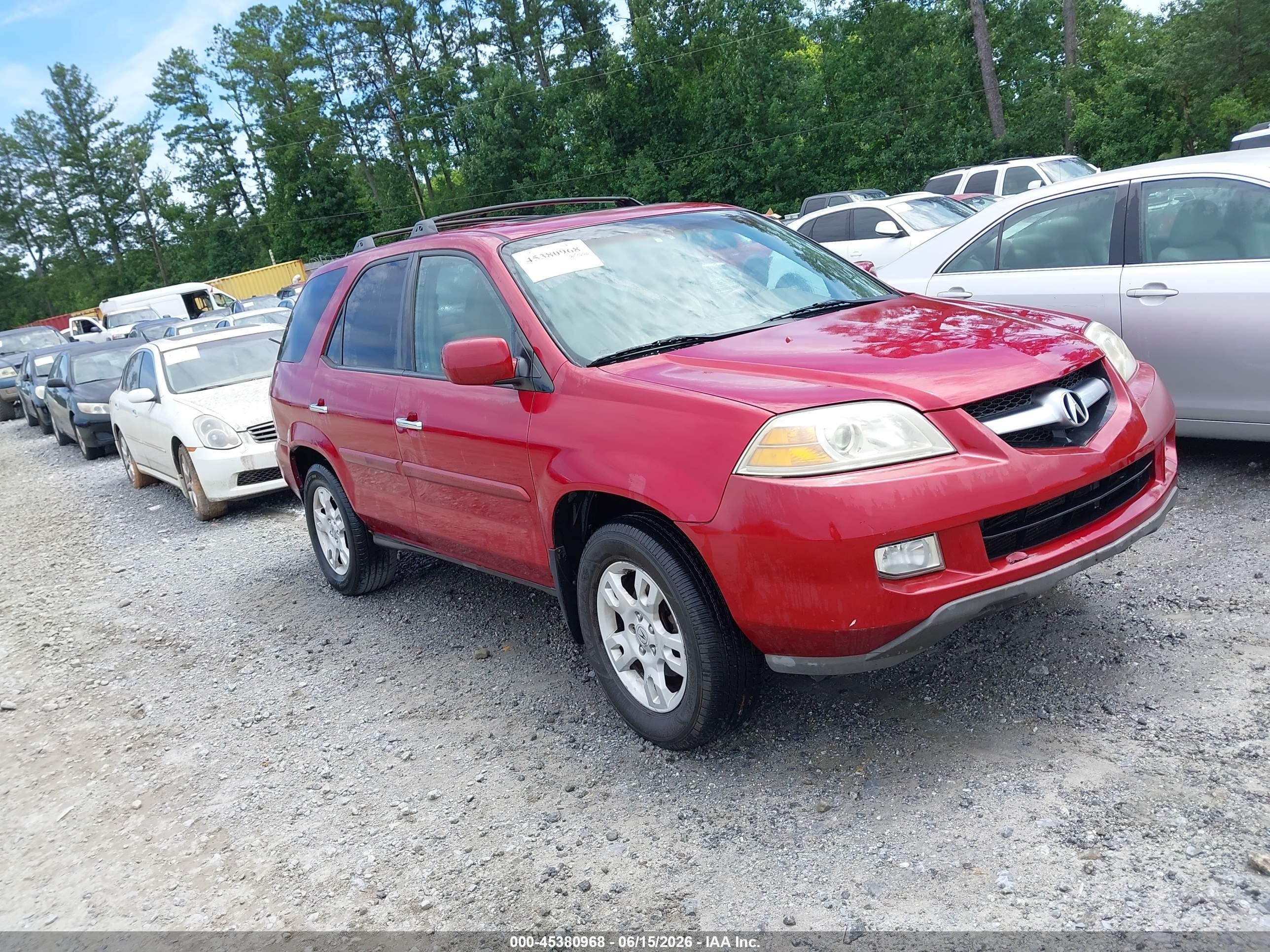 2005 Acura Mdx   Maroon vin: 2HNYD18955H537993