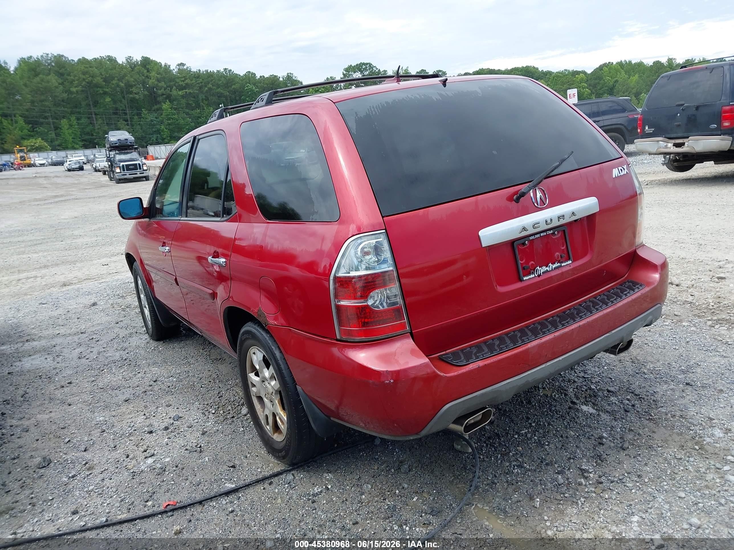 2005 Acura Mdx   Maroon vin: 2HNYD18955H537993