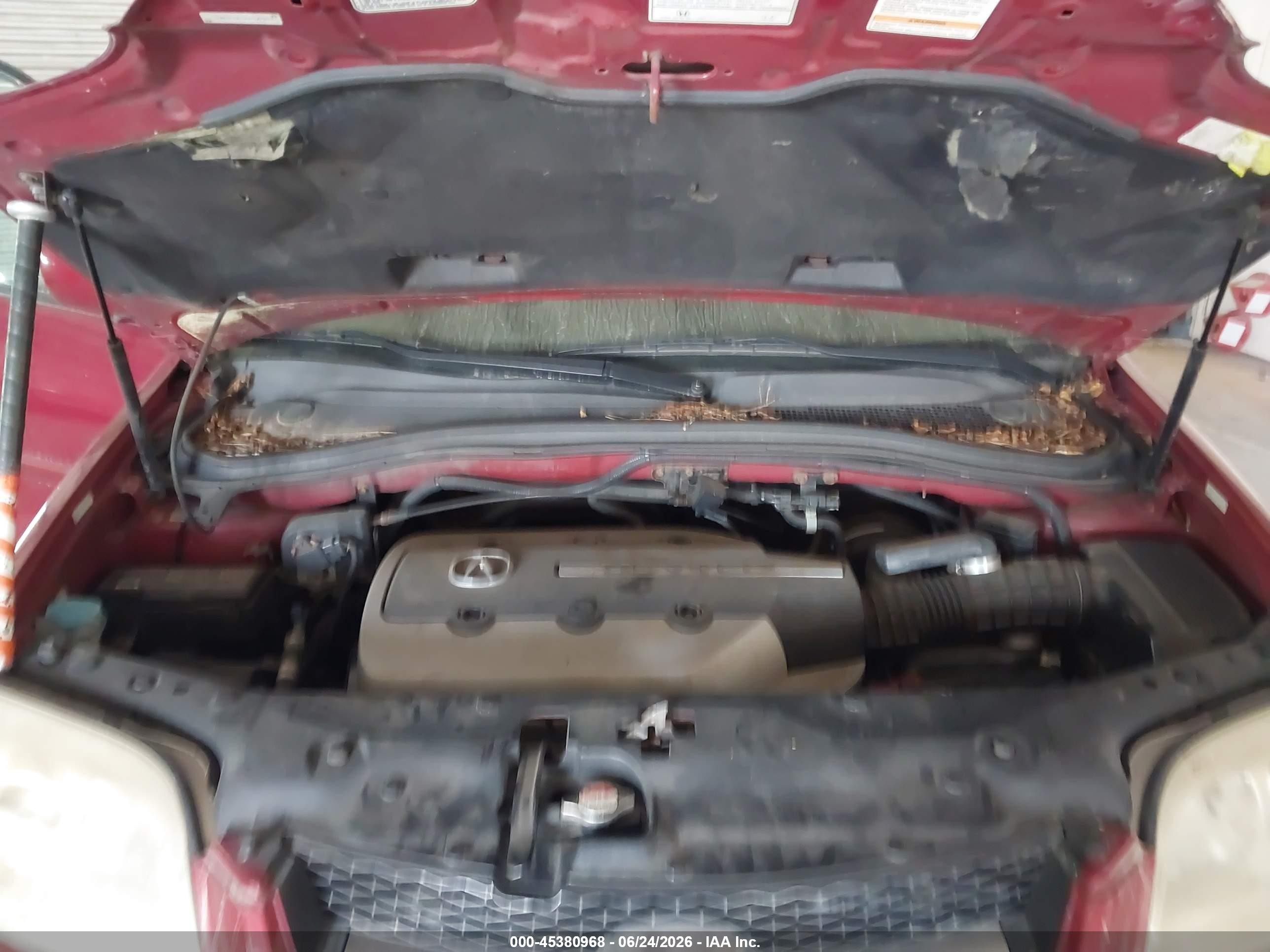 2005 Acura Mdx   Maroon vin: 2HNYD18955H537993