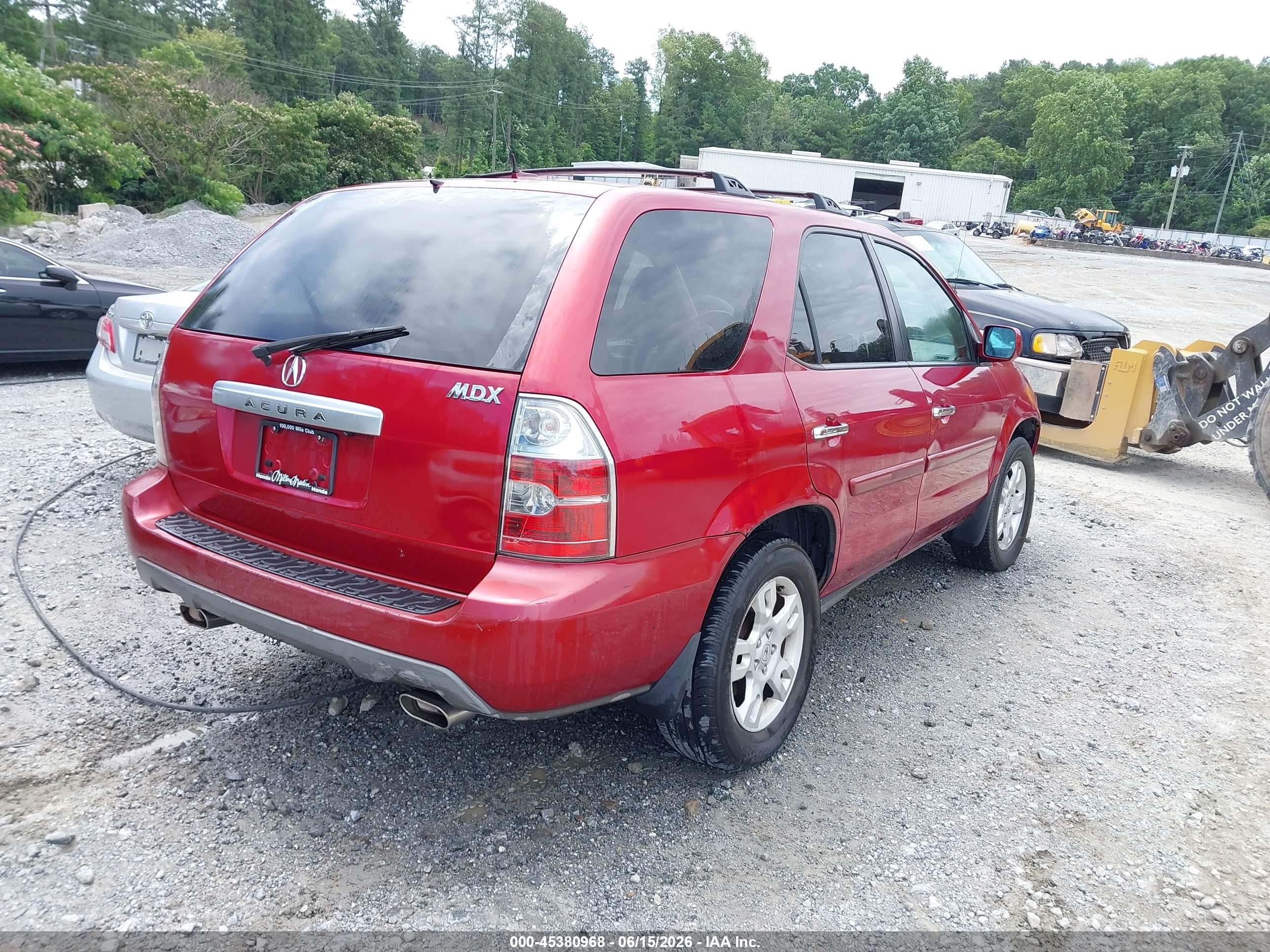 2005 Acura Mdx   Maroon vin: 2HNYD18955H537993