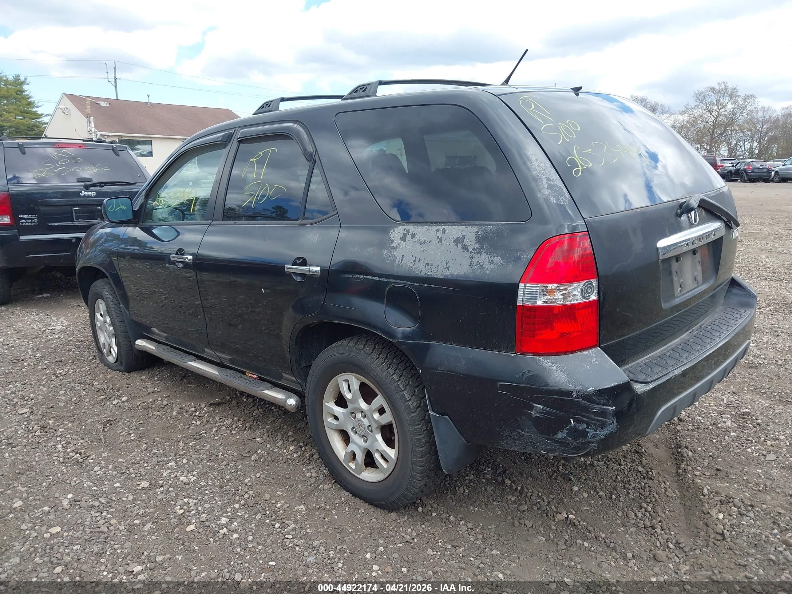 2003 Acura Mdx   Black vin: 2HNYD18963H555559