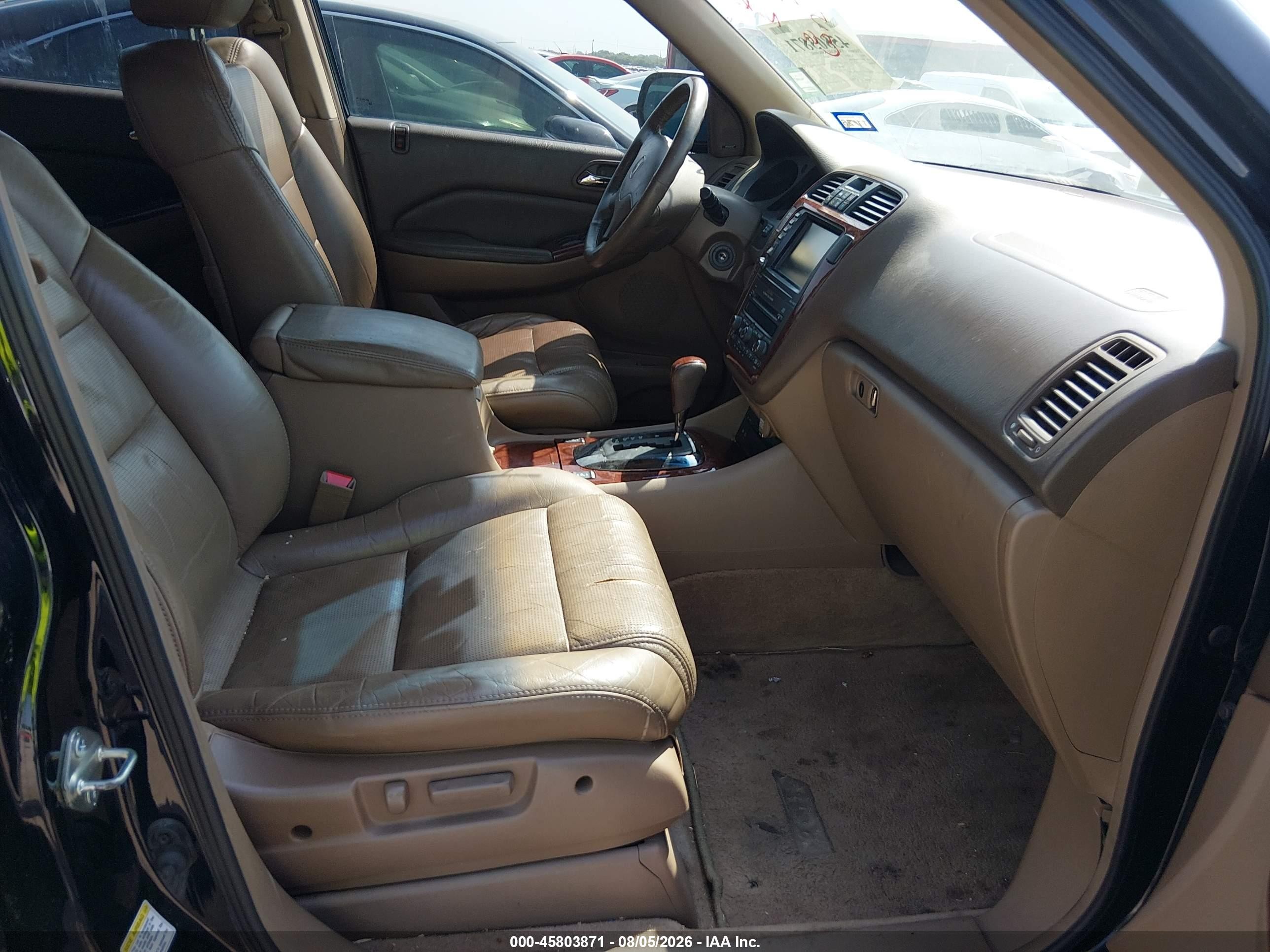 2005 Acura Mdx   Черный vin: 2HNYD18965H550932