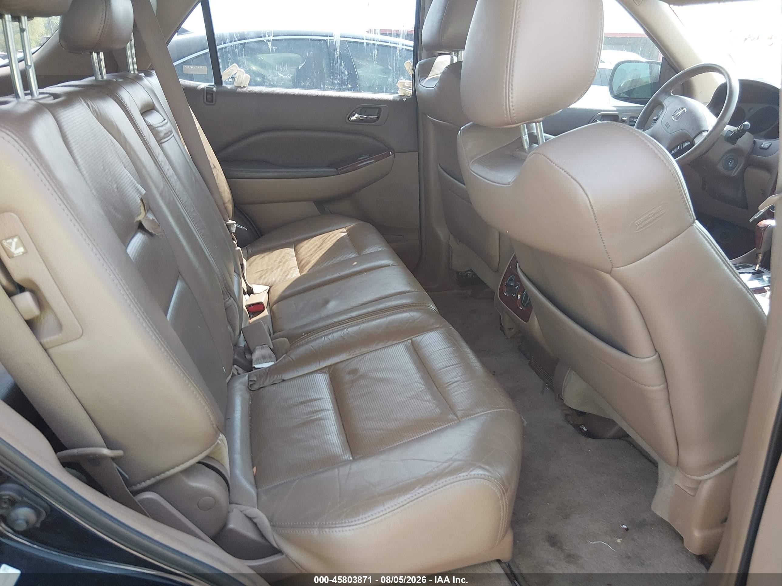 2005 Acura Mdx   Черный vin: 2HNYD18965H550932