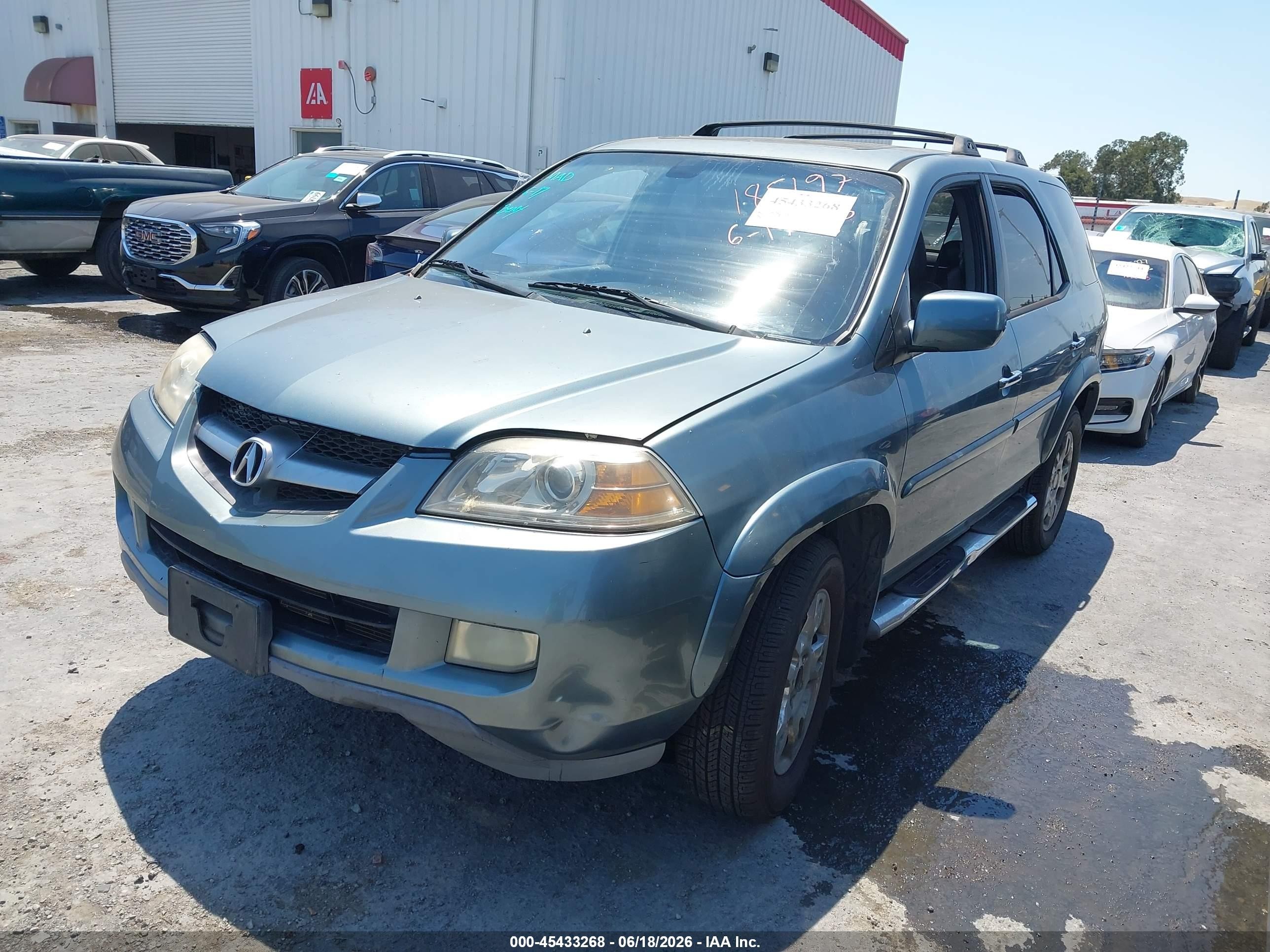 2006 Acura Mdx Light Blue vin: 2HNYD18966H536126