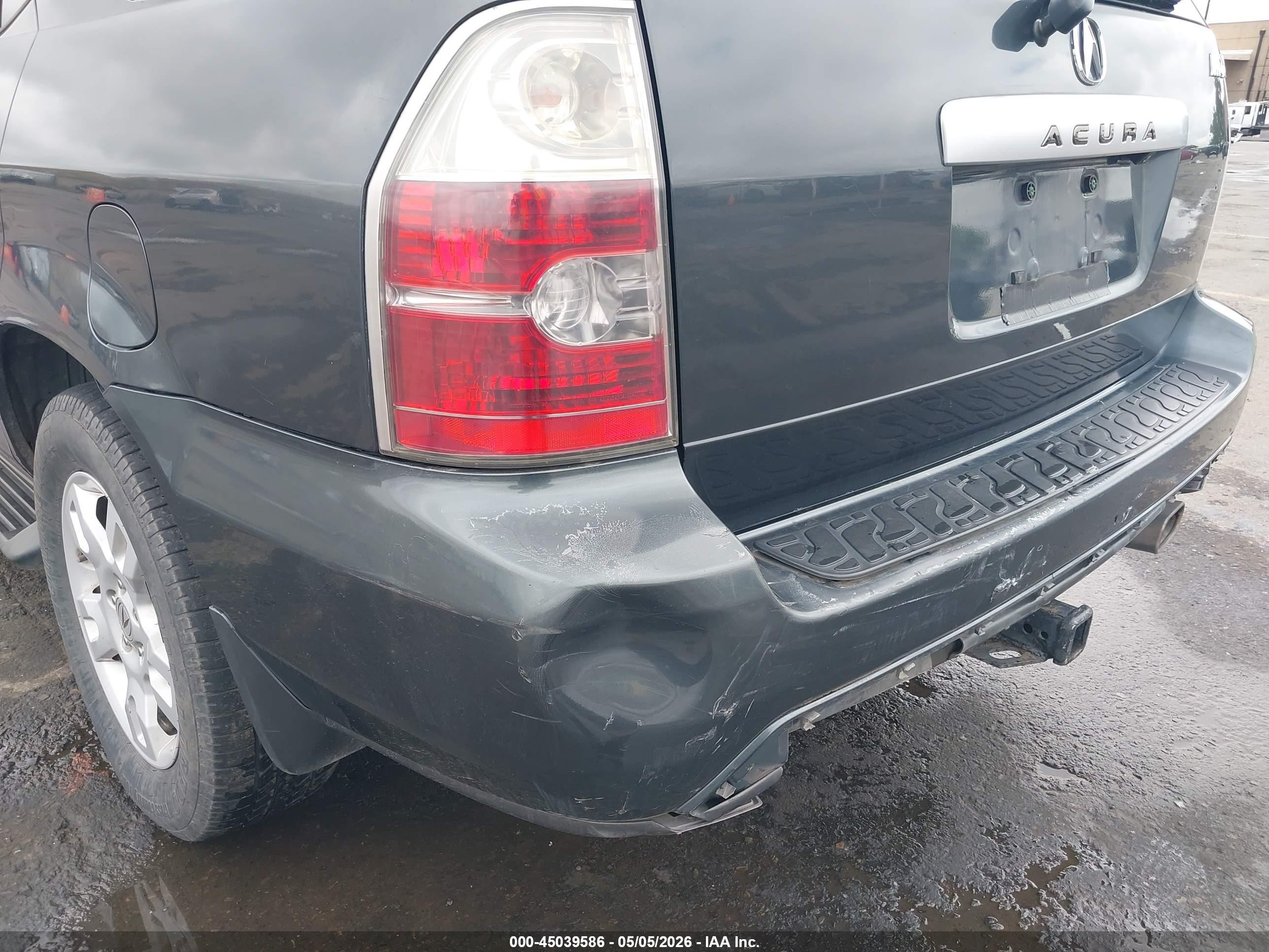 2004 Acura Mdx   Gray vin: 2HNYD18974H522345