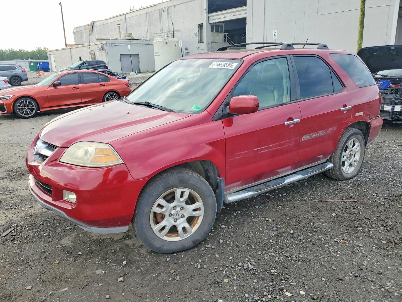 2004 Acura Mdx Touring Red vin: 2HNYD18974H545317