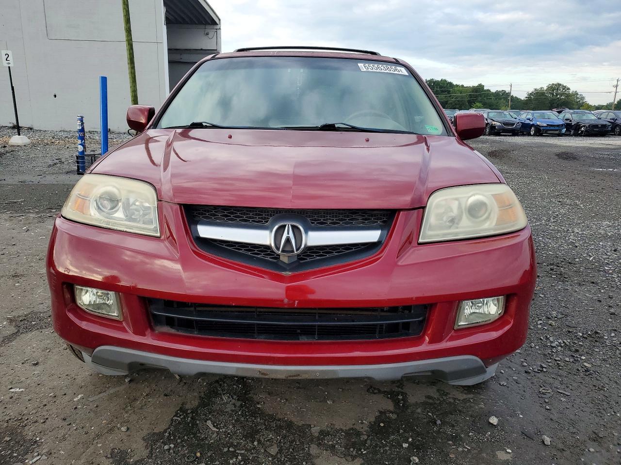 2004 Acura Mdx Touring Red vin: 2HNYD18974H545317