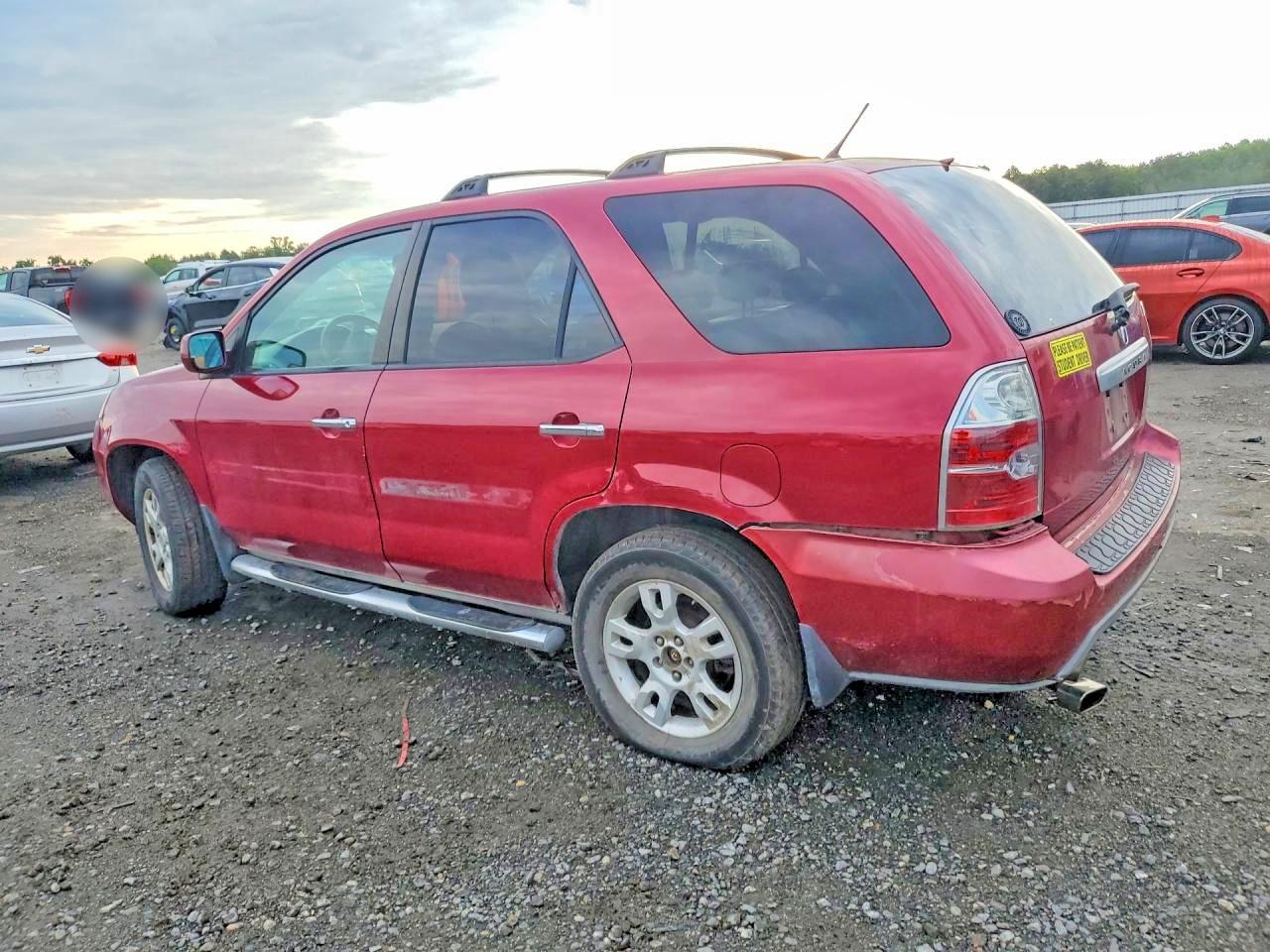 2004 Acura Mdx Touring Red vin: 2HNYD18974H545317