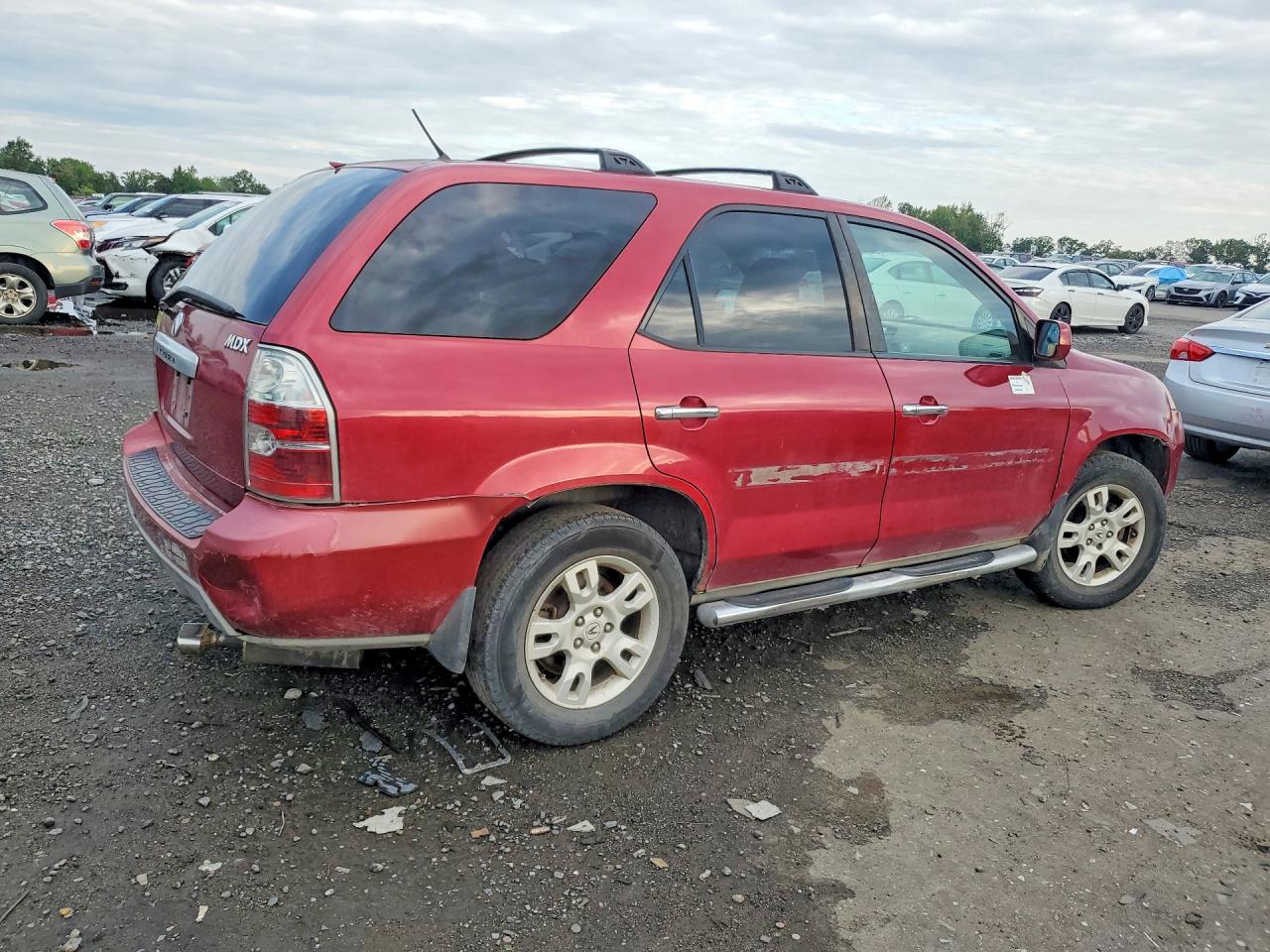 2004 Acura Mdx Touring Red vin: 2HNYD18974H545317