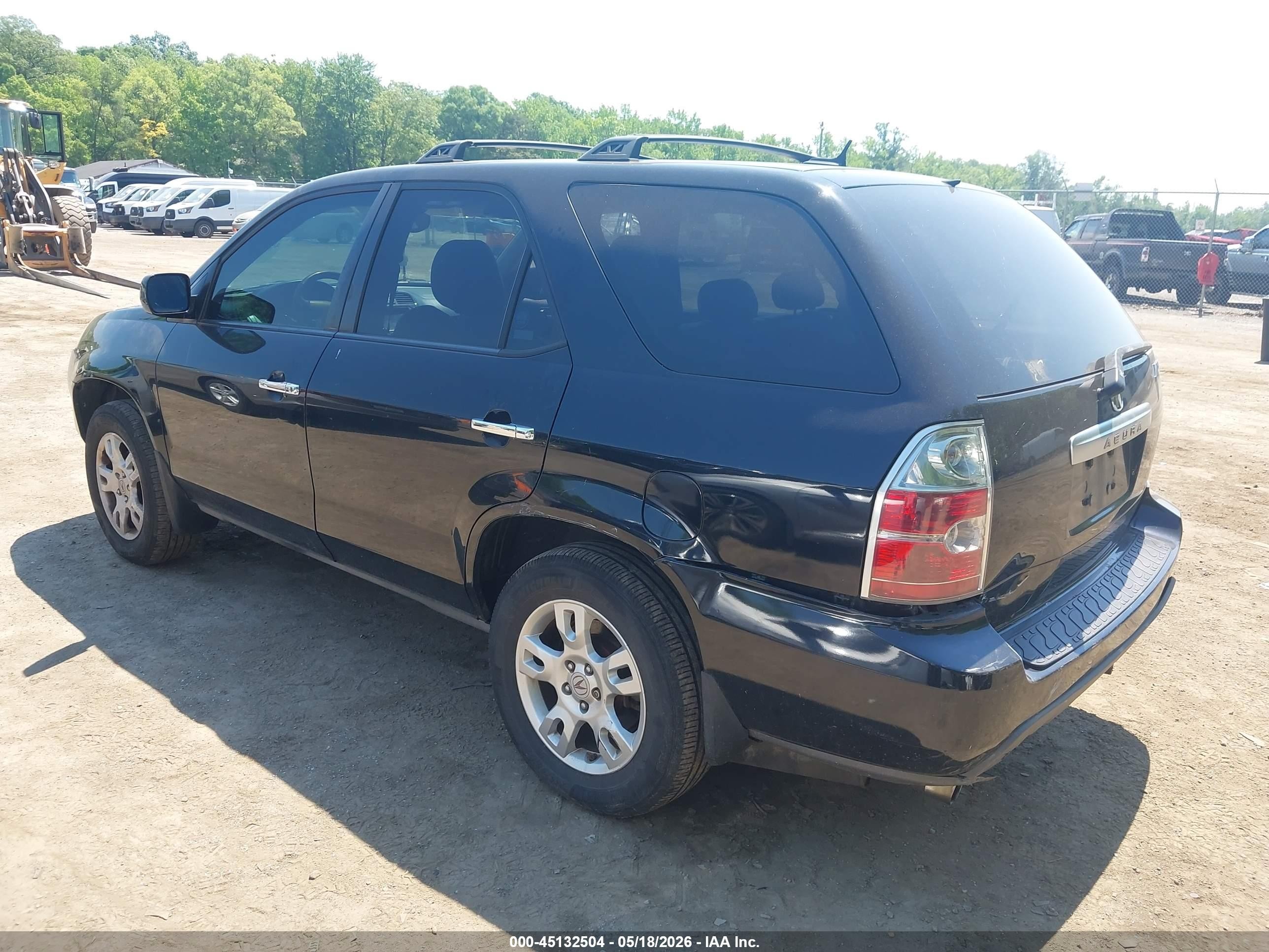 2006 Acura Mdx   Black vin: 2HNYD18976H544736