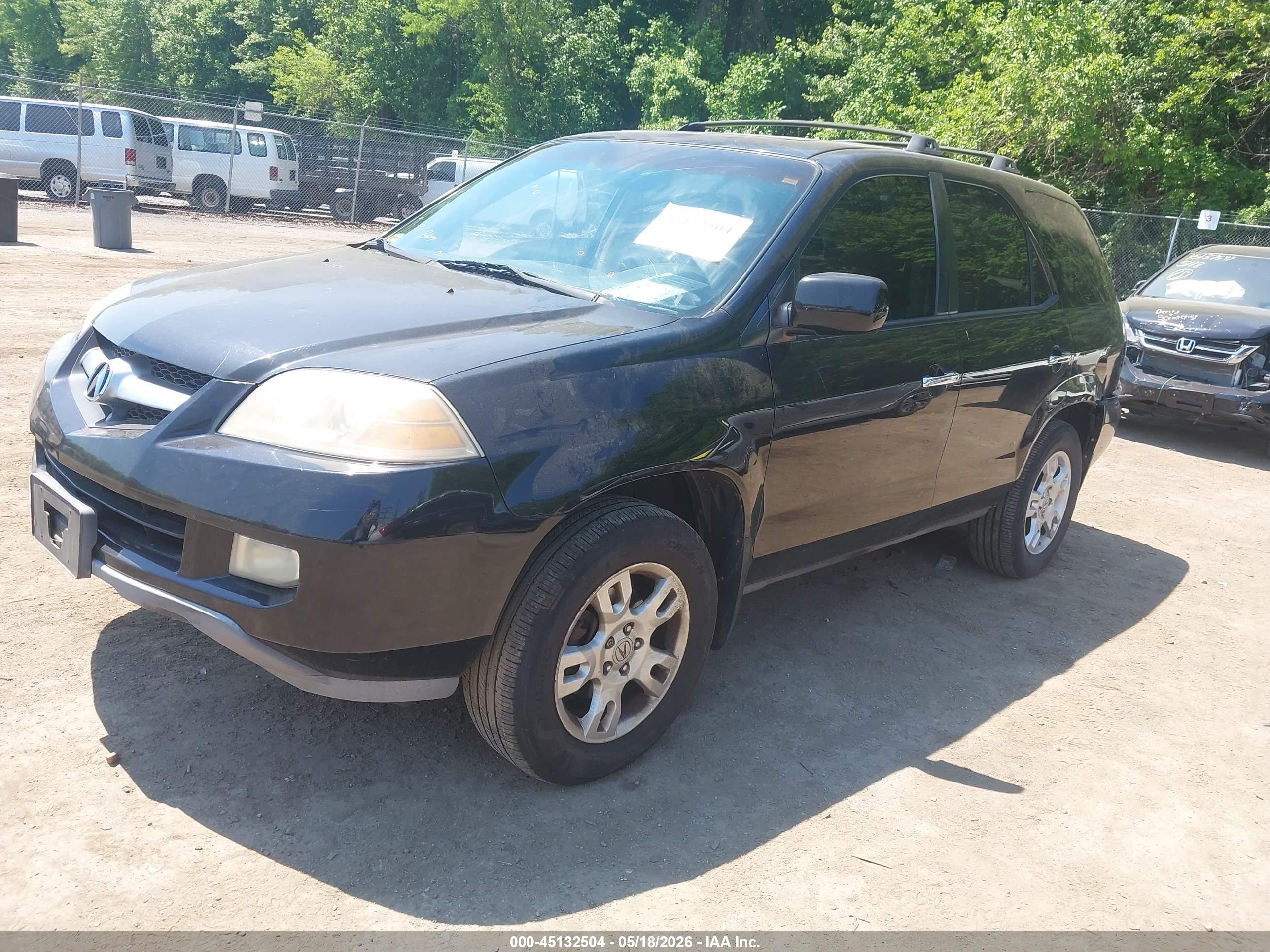 2006 Acura Mdx   Black vin: 2HNYD18976H544736