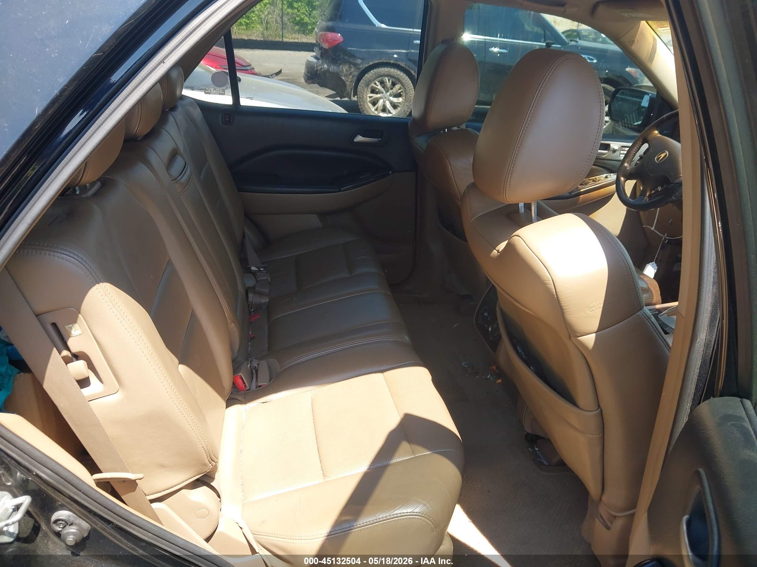 2006 Acura Mdx   Black vin: 2HNYD18976H544736