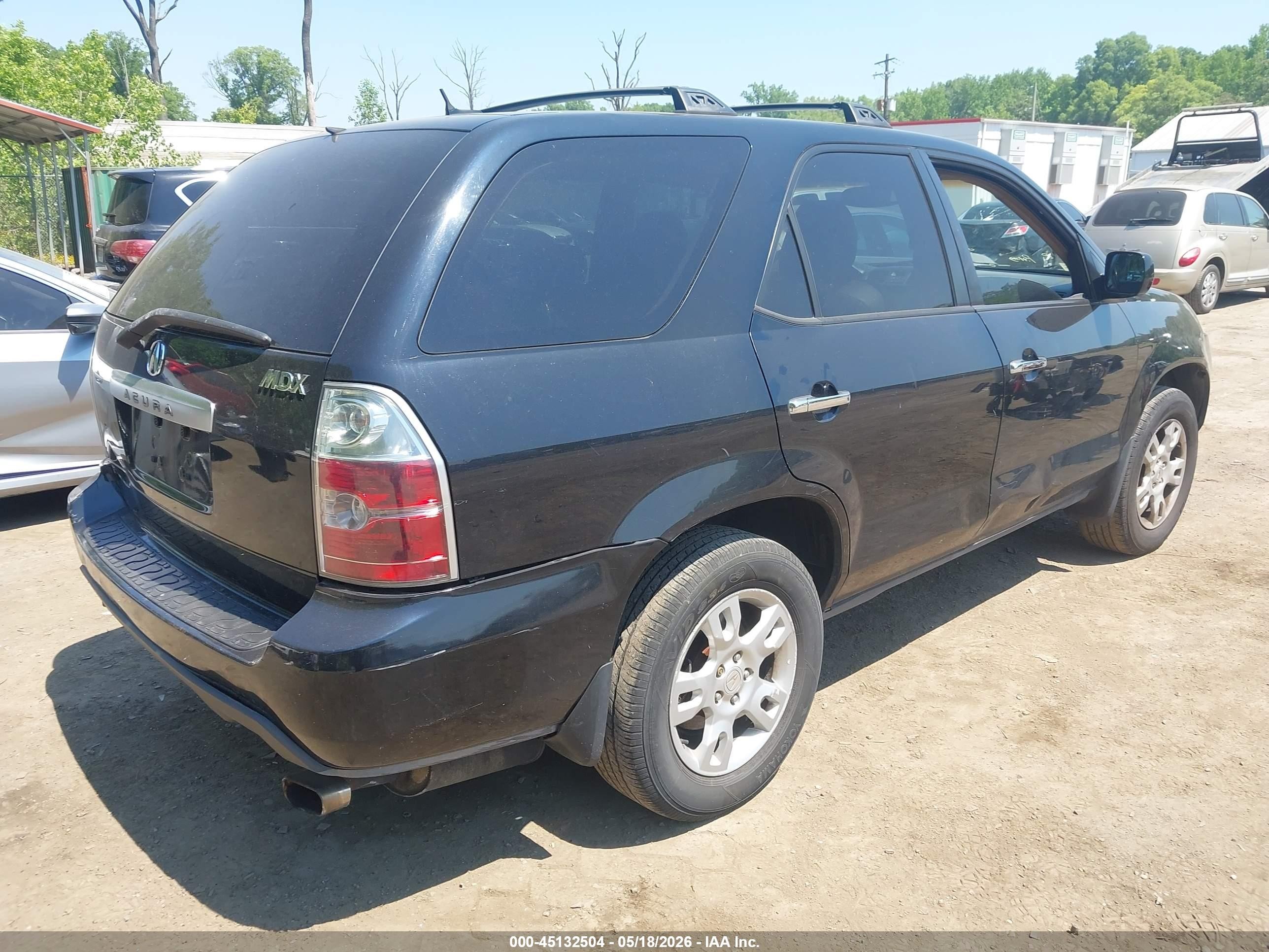 2006 Acura Mdx   Black vin: 2HNYD18976H544736