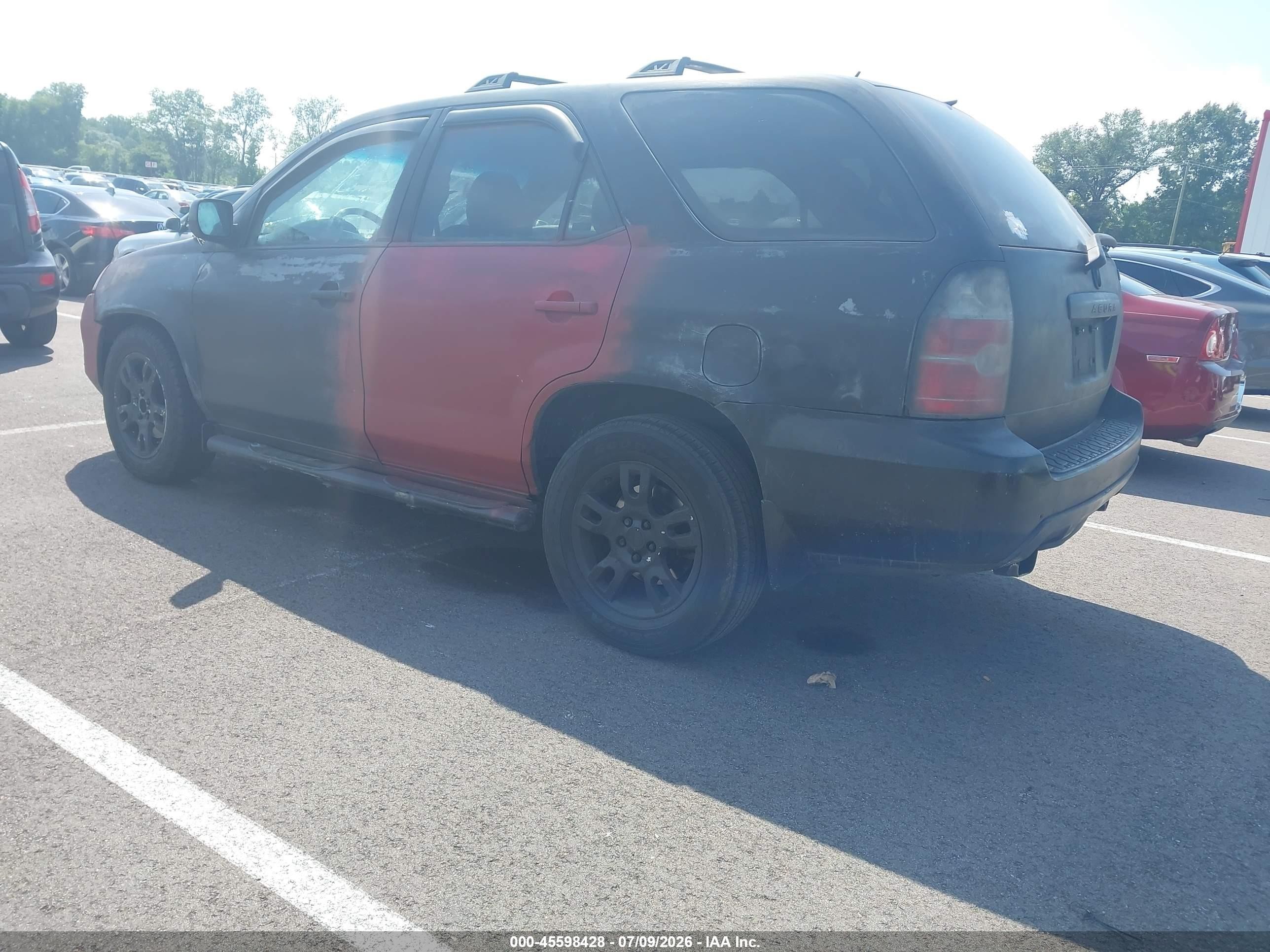 2005 Acura Mdx   Black vin: 2HNYD18985H508309