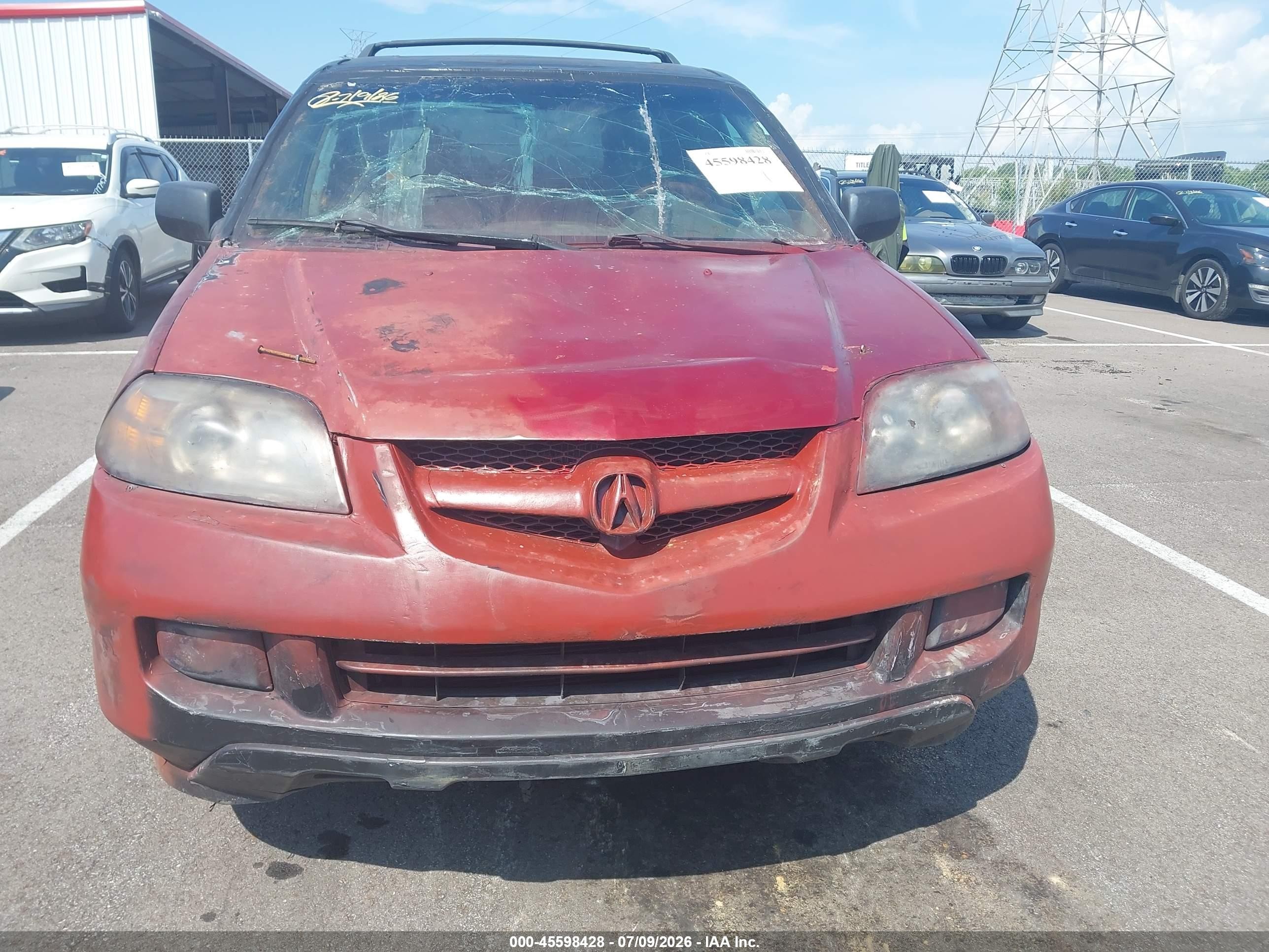 2005 Acura Mdx   Black vin: 2HNYD18985H508309