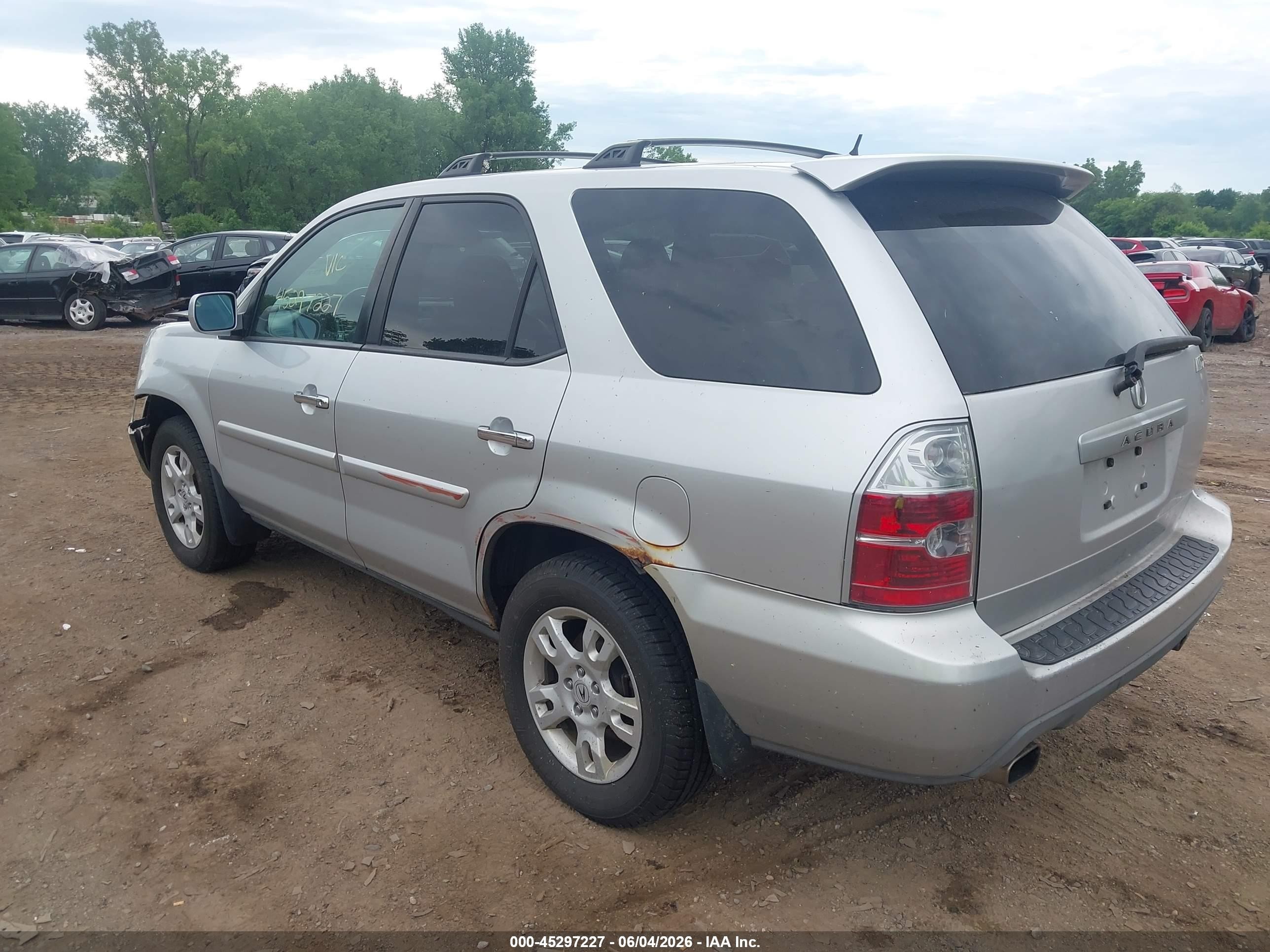 2006 Acura Mdx   Silver vin: 2HNYD18986H503063