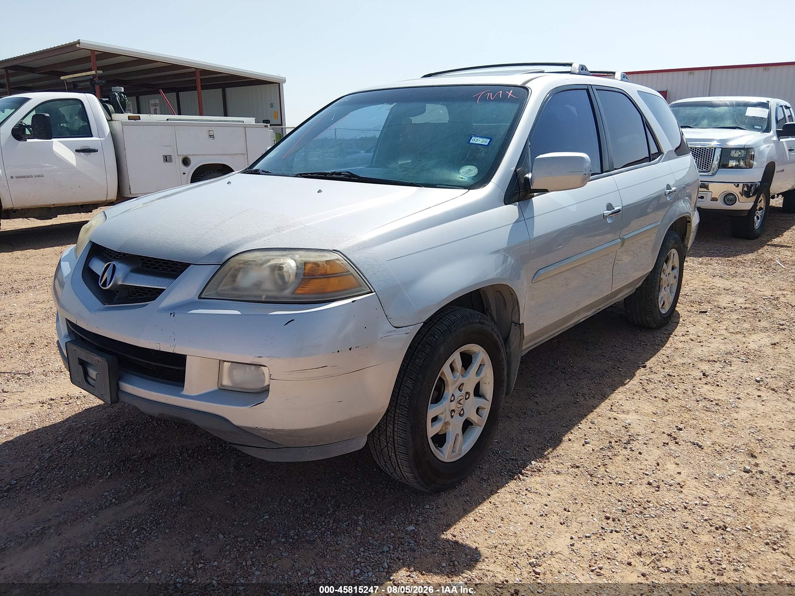 2004 Acura Mdx Silver vin: 2HNYD18994H525845